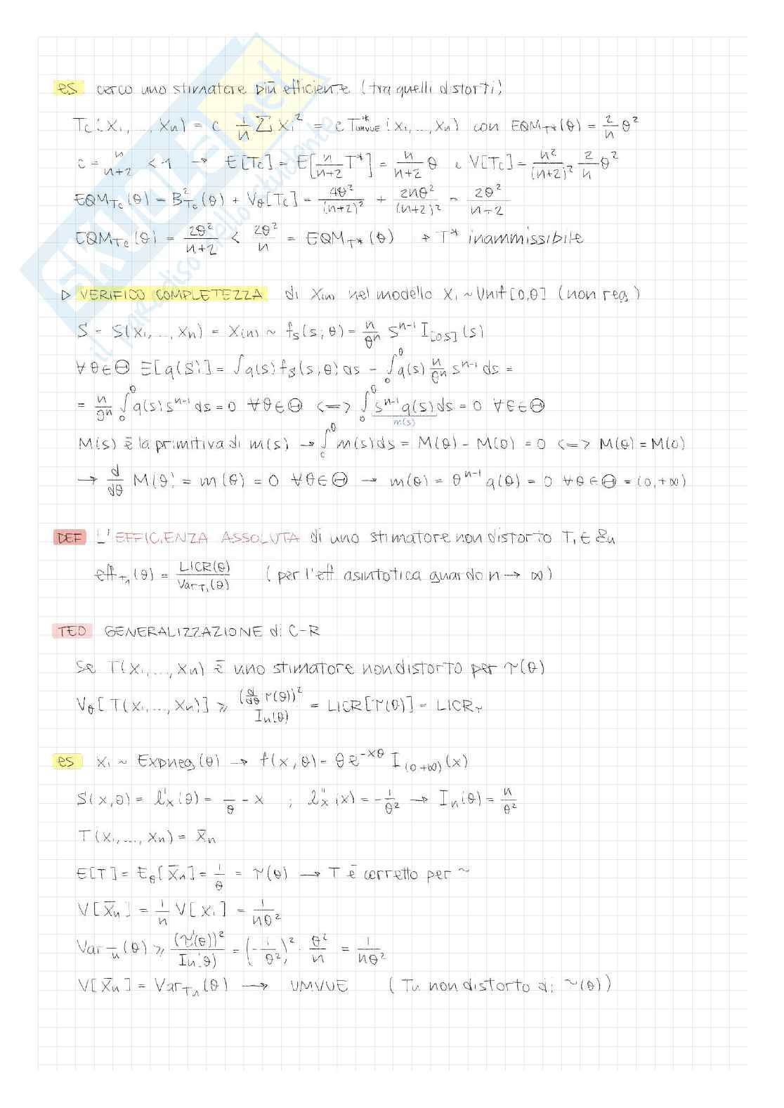 Appunti di Inferenza statistica Pag. 26