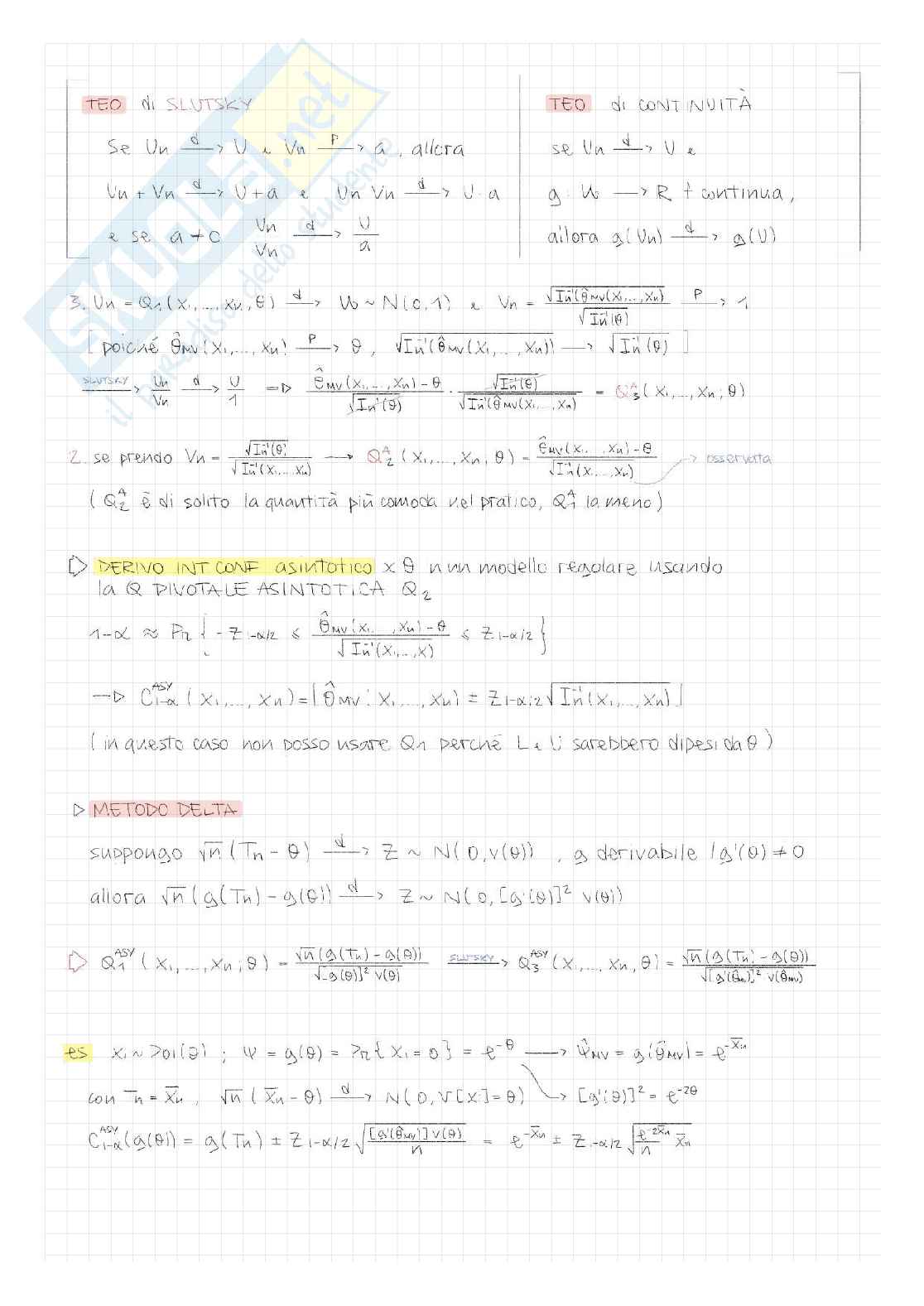 Appunti di Inferenza statistica Pag. 31