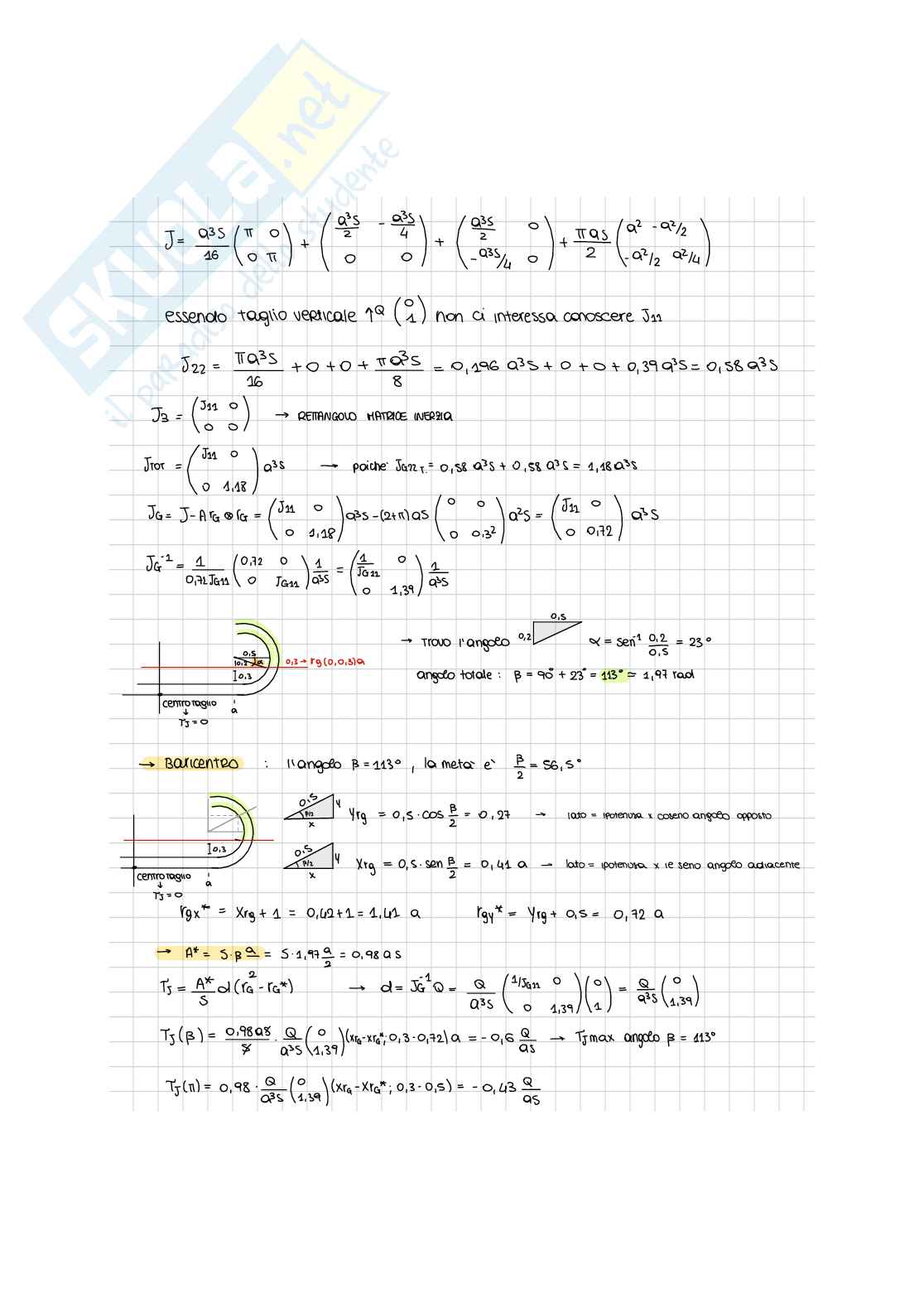 Prove svolte di Scienza delle costruzioni   Pag. 11