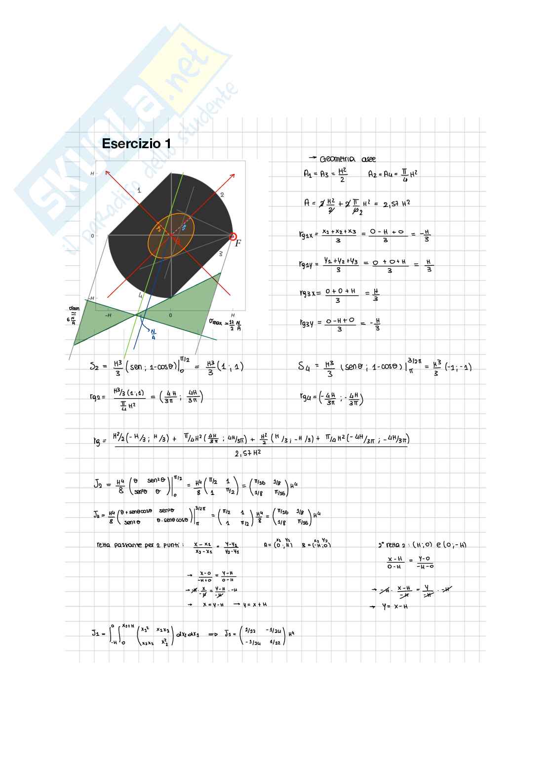 Prove svolte di Scienza delle costruzioni   Pag. 6