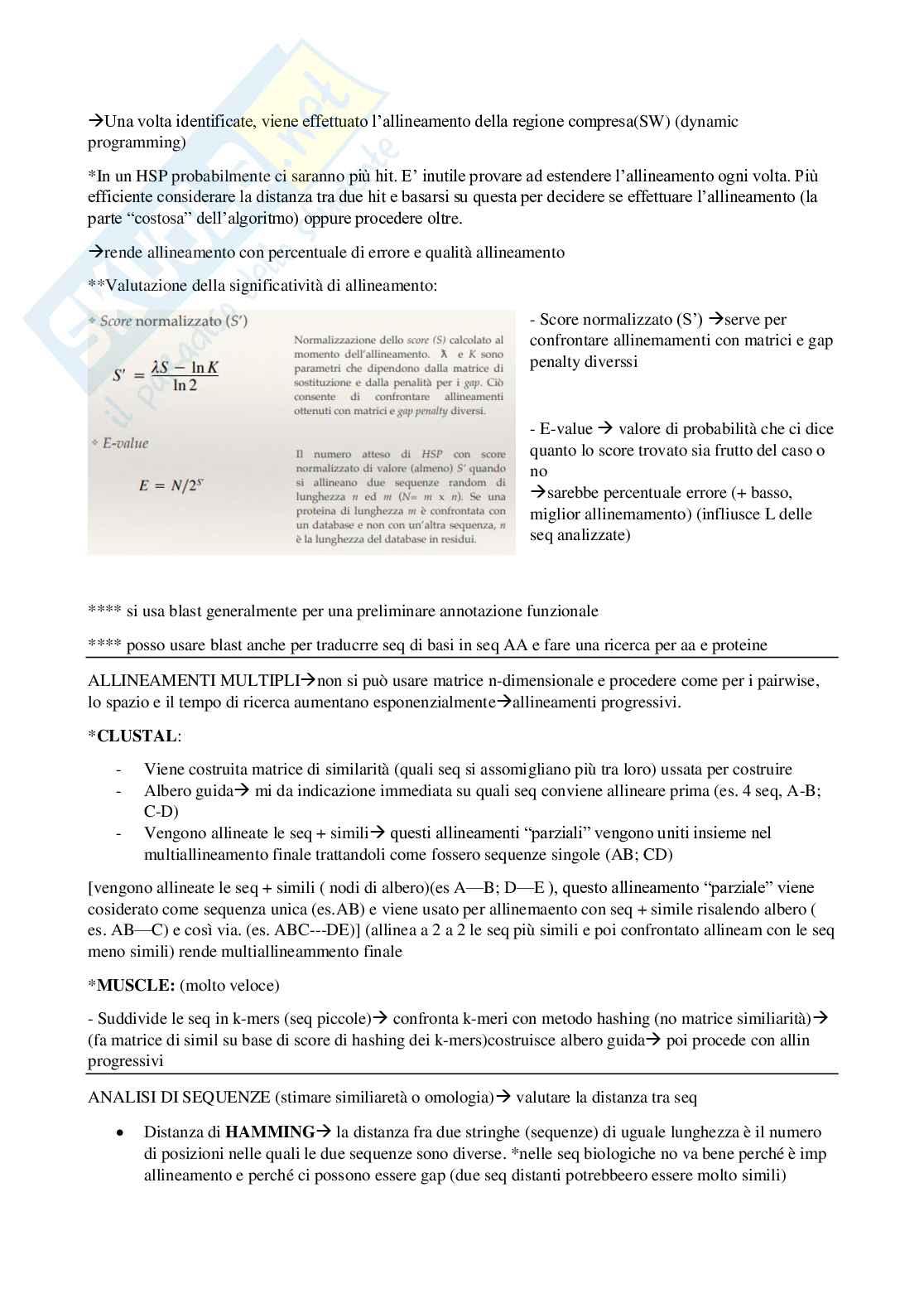 Bioinformatica con laboratorio, parte 2 Pag. 6