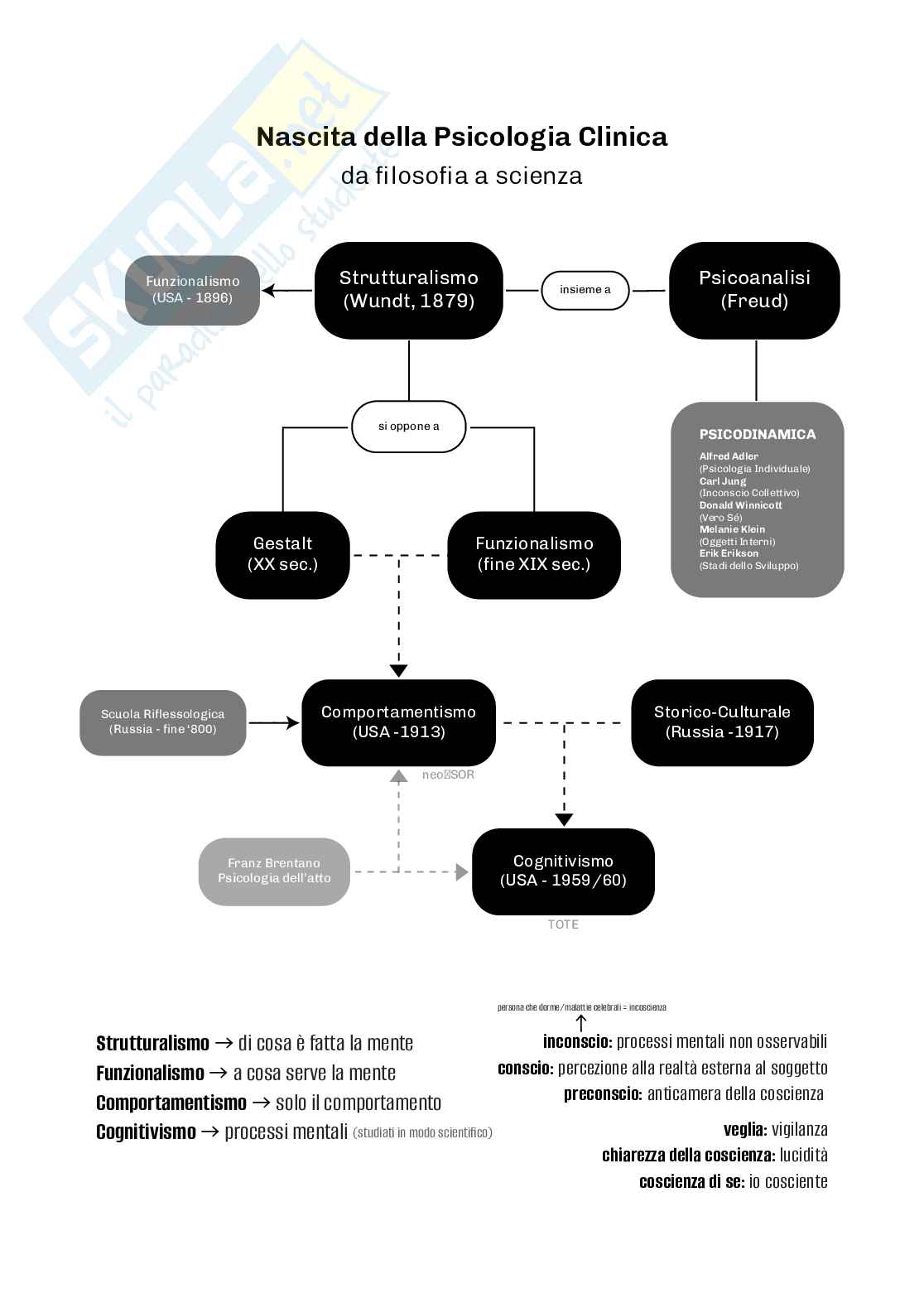 Mappe concettuali e schemi di Psicologia generale Pag. 2