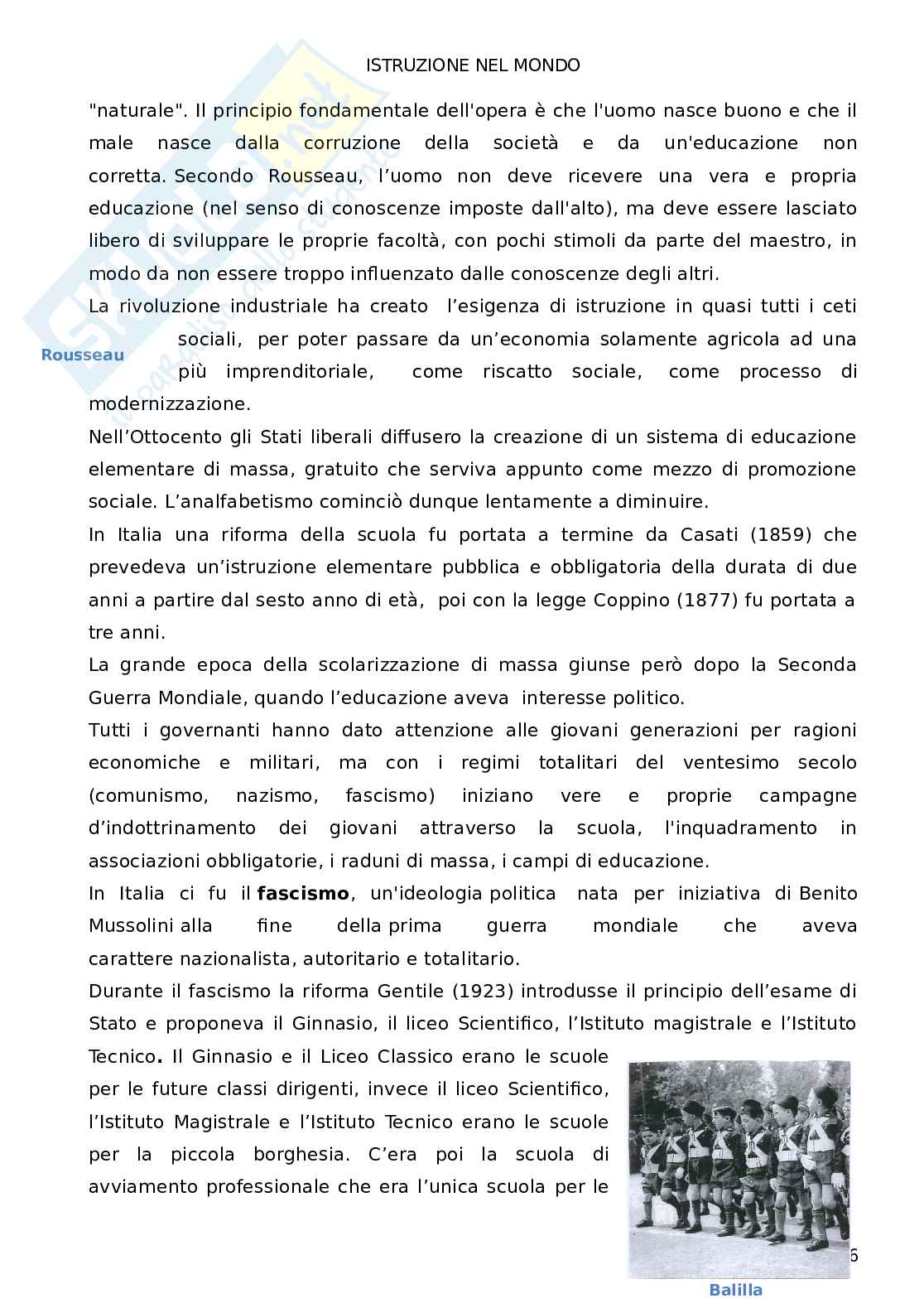 Storia dell'istruzione nel mondo Pag. 6