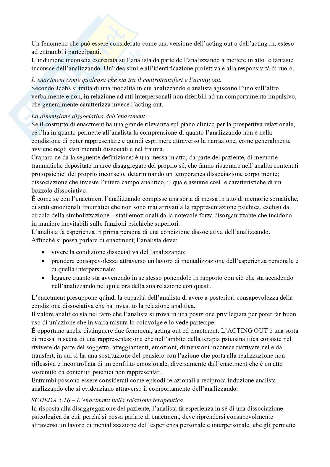 Riassunto esame Psicologia dinamica, Prof. Nespoli Giorgio, libro consigliato Psicoanalisi contemporanea - Teoria del campo analitico post-bioniano, Giorgio Nespoli Pag. 81