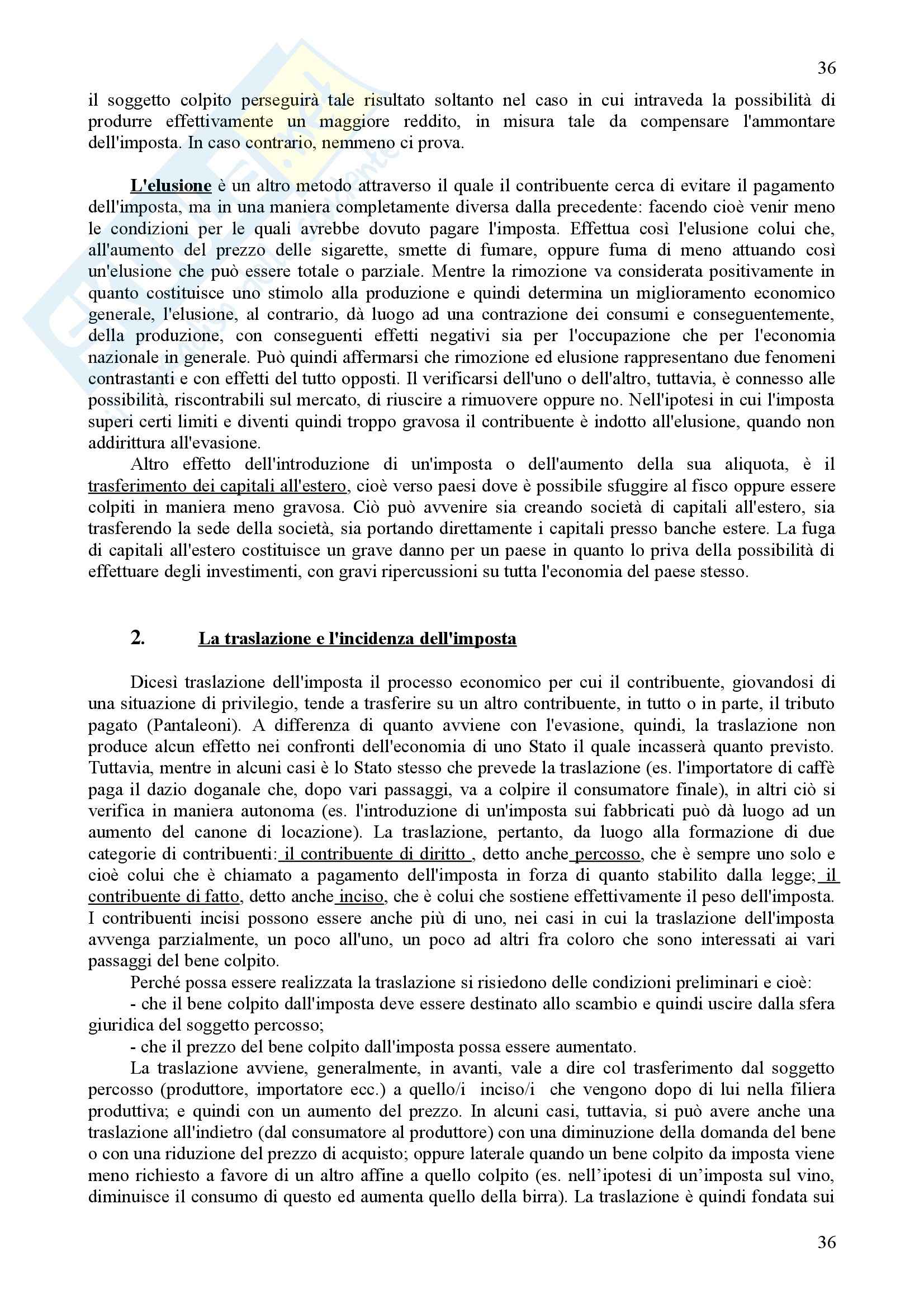 Scienza delle finanze - Riassunto esame, prof. Iannucci Pag. 36