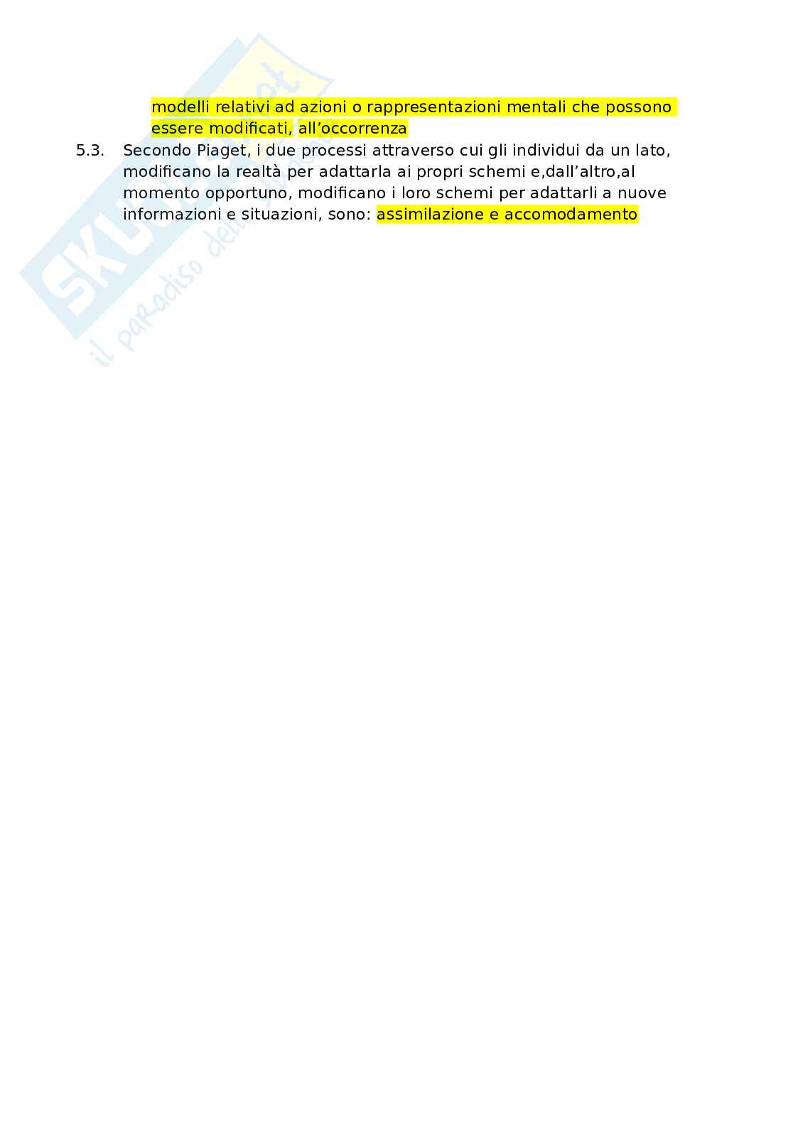 Paniere Psicologia dello sviluppo. Aggiornato e completo con extra. In ordine Pag. 2