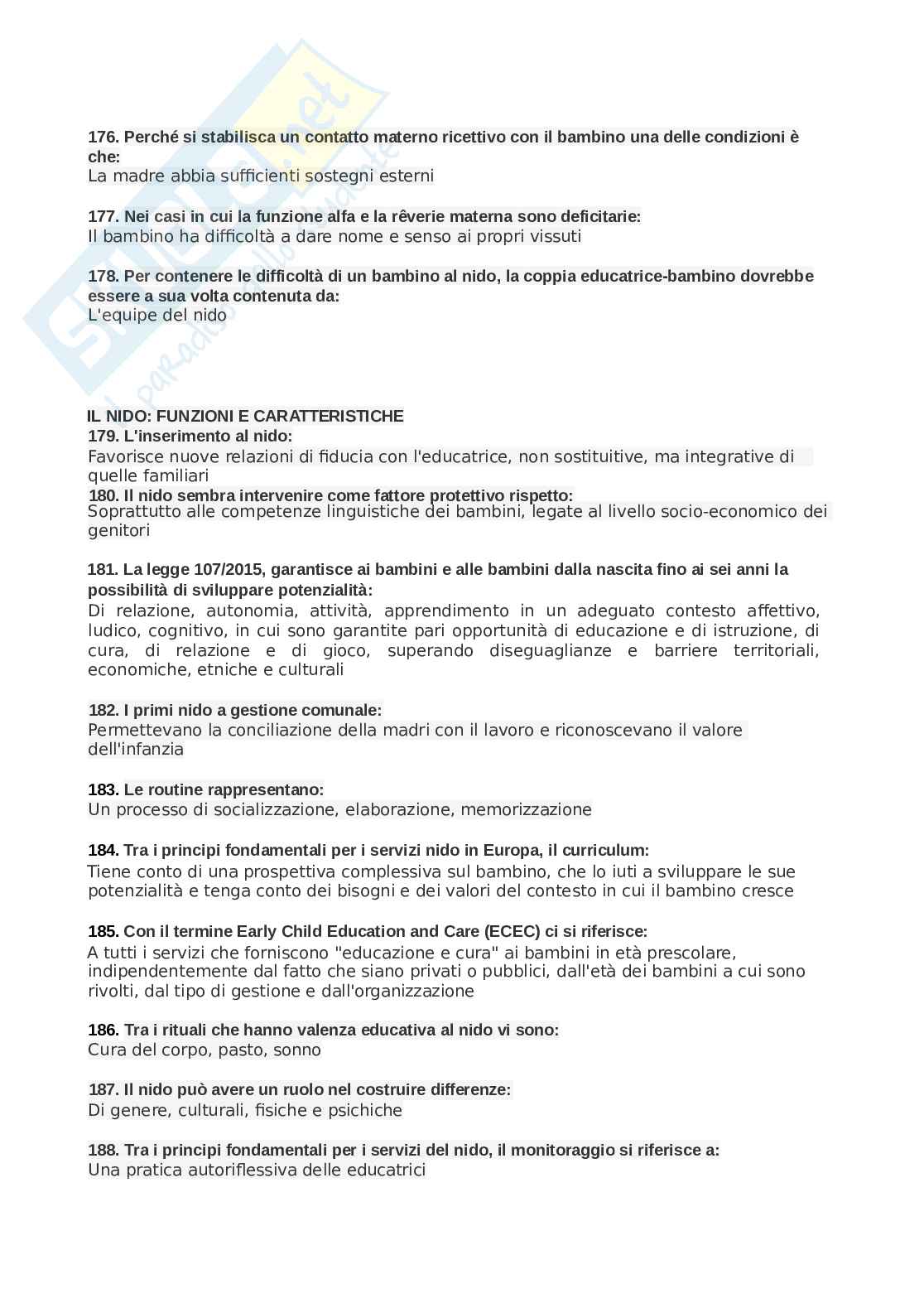 Paniere Psicologia dello sviluppo. Aggiornato e completo con extra. In ordine Pag. 46