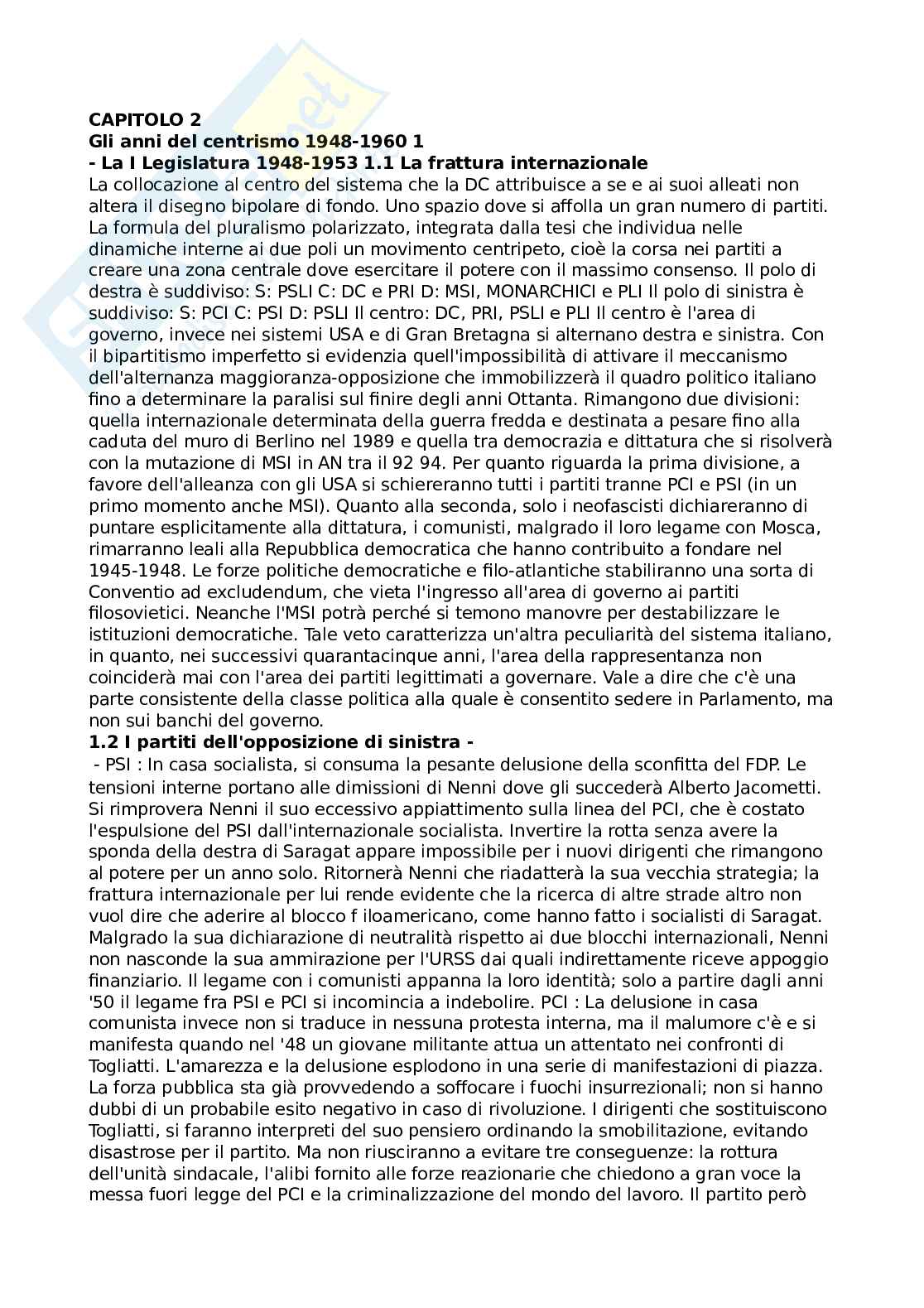 Seconda parte Storia contemporanea Pag. 1