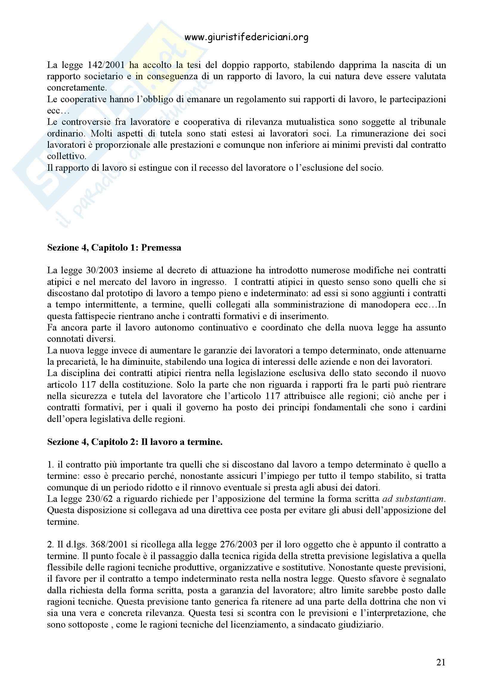 Diritto del lavoro e della previdenza - Corso completo Pag. 21