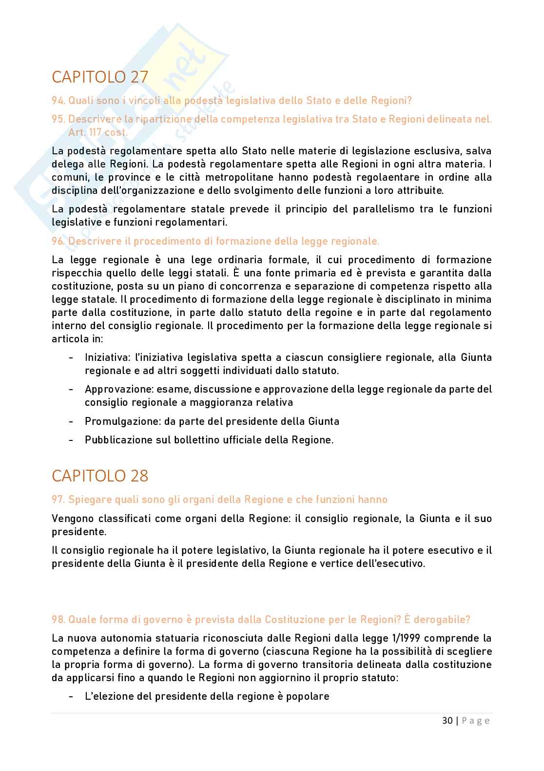 Risposte complete domande aperte di Istituzione di diritto pubblico e programmazione dei servizi Pag. 31