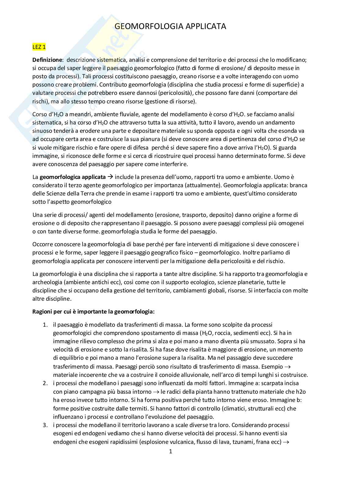 Geografia fisica Pag. 1