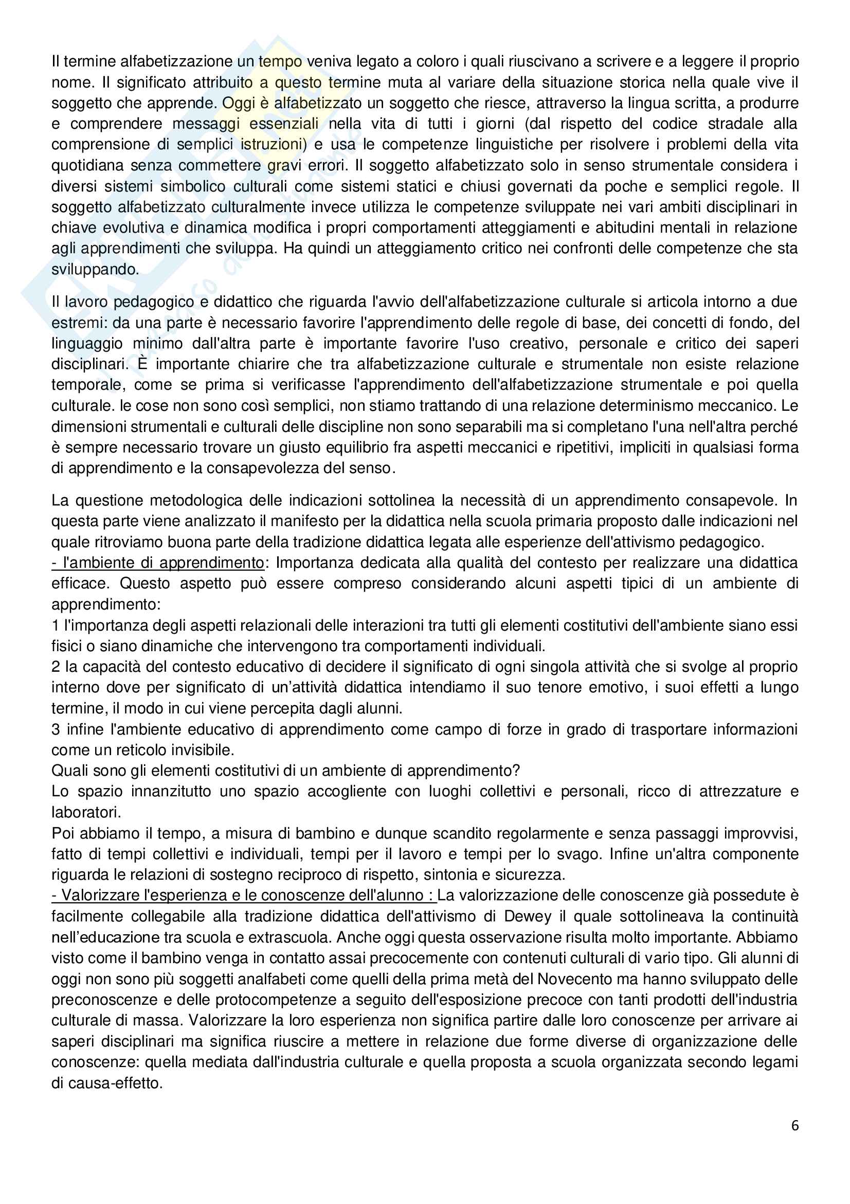 Riassunto Esame Pedagogia Sperimentale, Prof Capperucci, libro consigliato Progettare per unità di competenza nella scuola primaria, Capperucci, Franceschini, Guerin e Perticone Pag. 6