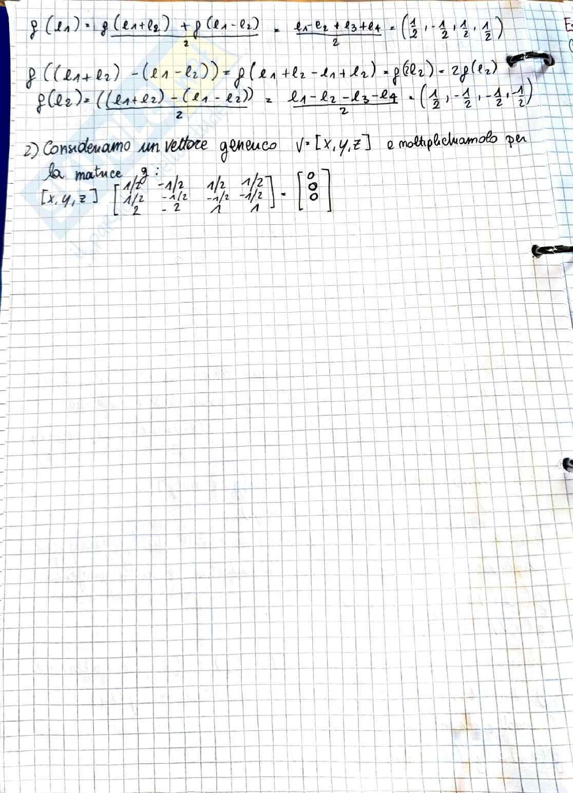  Geometria e algebra lineare: esame svolto completo del 27/01/2022 Pag. 6