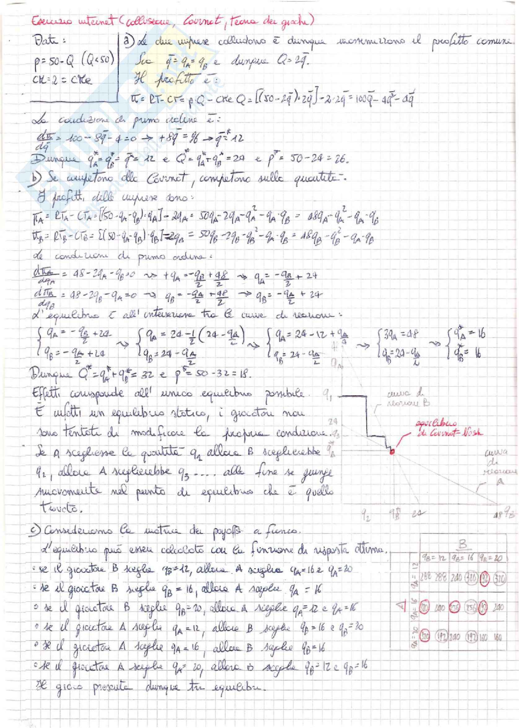 Economia Applicata - esercizi Pag. 36