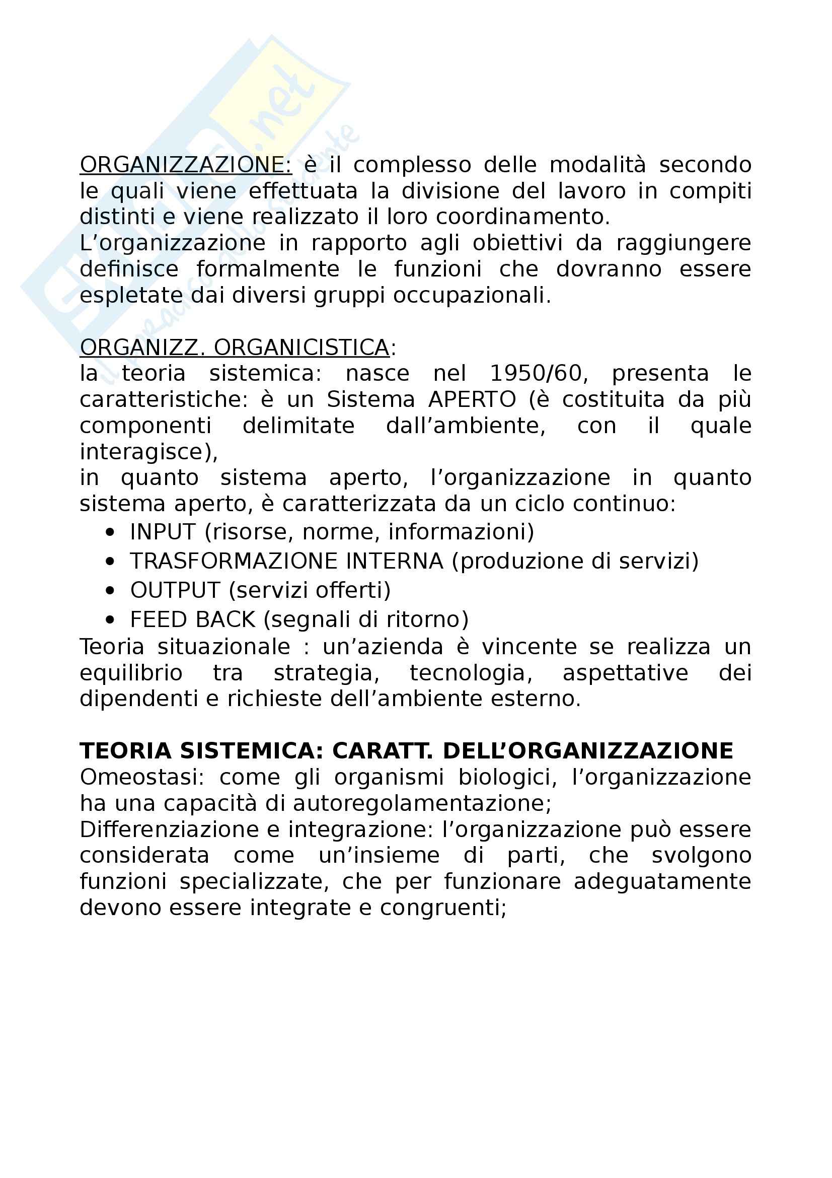Infermieristica - organizzazione professionale Pag. 1