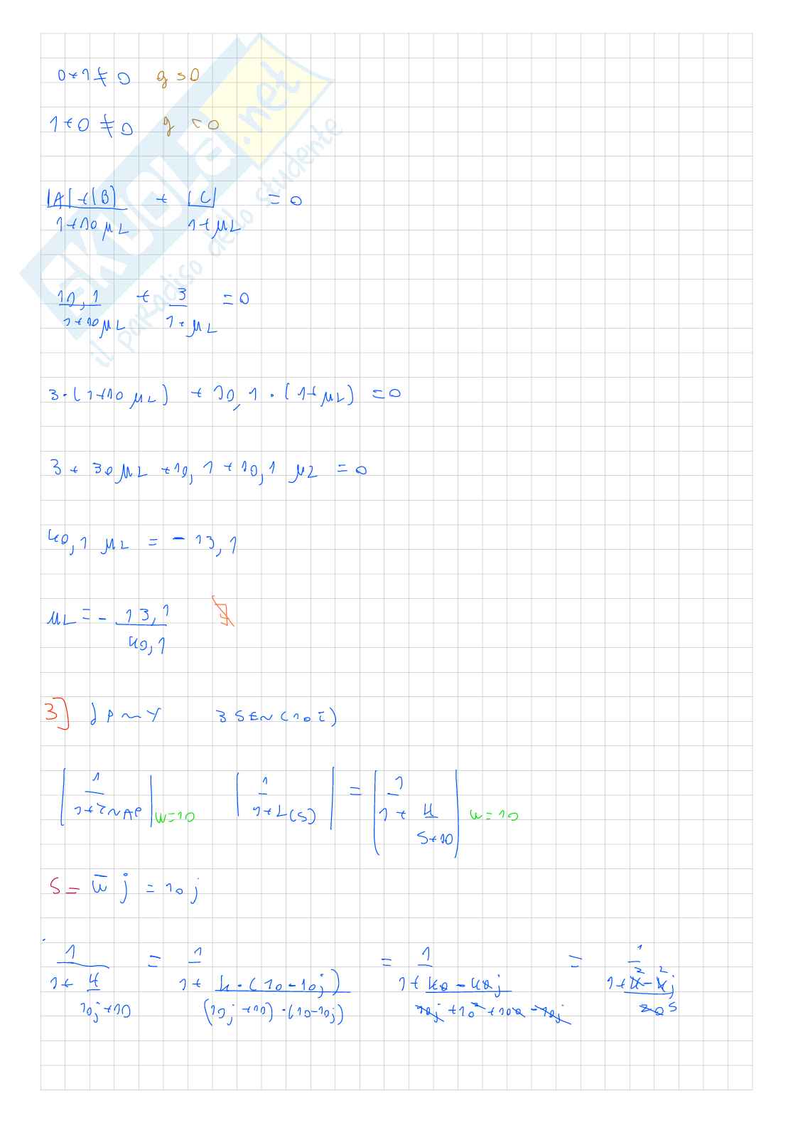 Esercizi parte 2 Controlli automatici Pag. 11