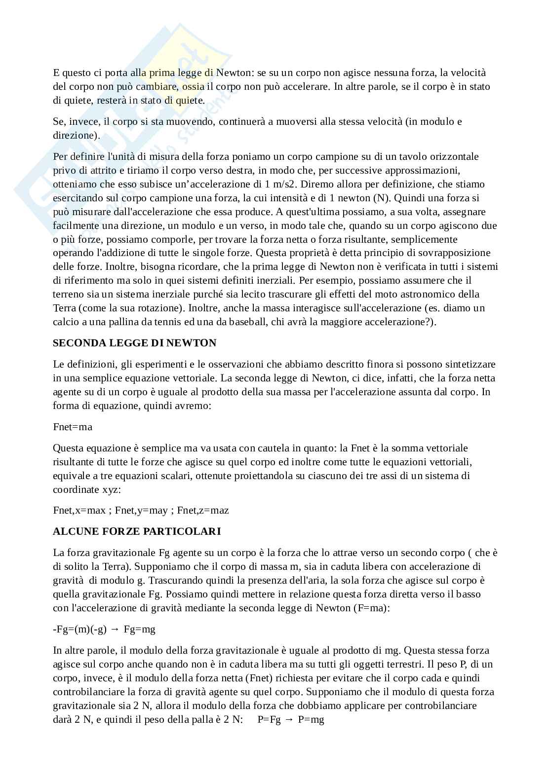 Appunti di Fisica sui moti Pag. 6