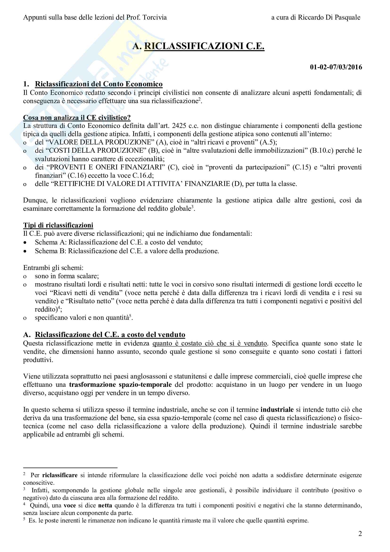 Appunti Bilanci Aziendali Pag. 2