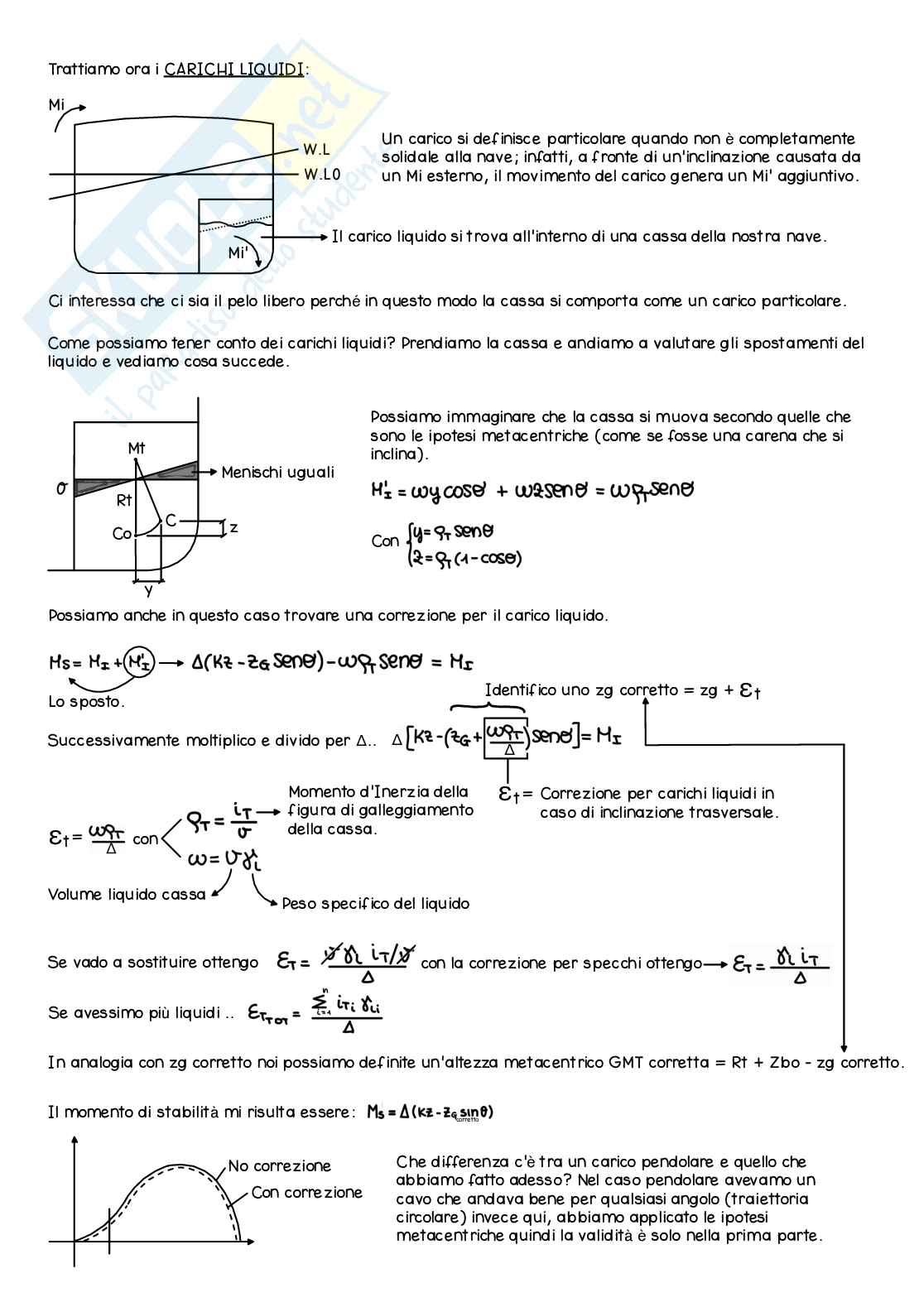 Appunti di Statica della nave - Parte 2 Pag. 11