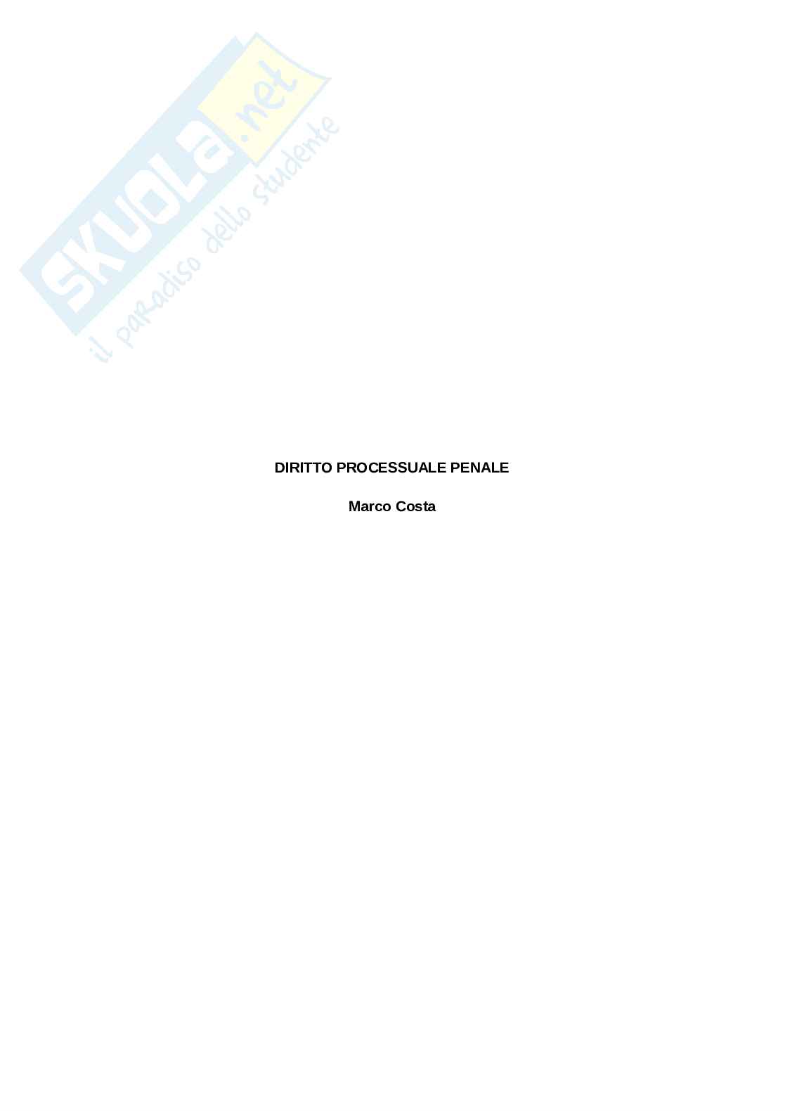 Appunti di Diritto processuale penale  Pag. 1
