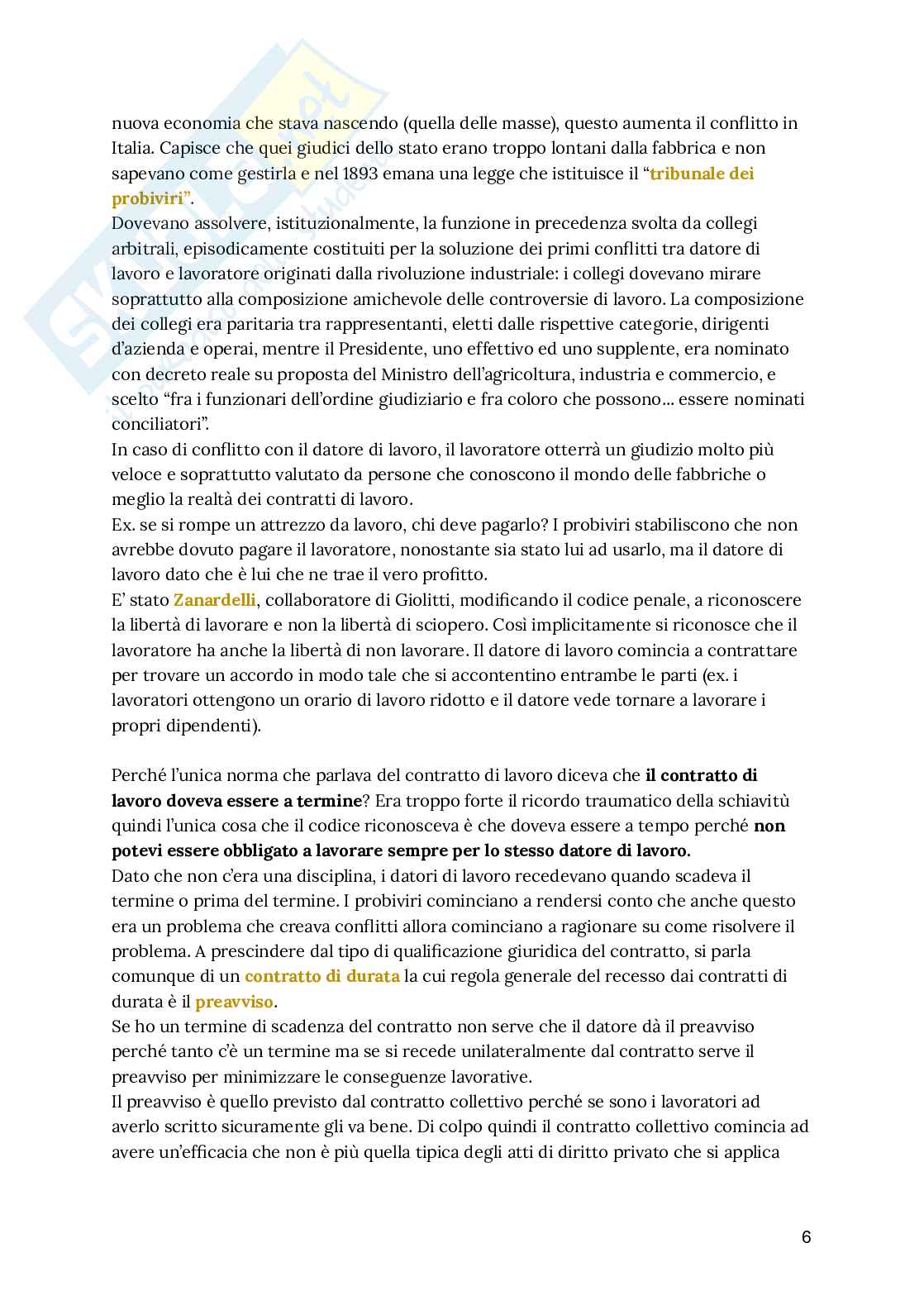 Appunti lezioni Diritto del lavoro Pag. 6