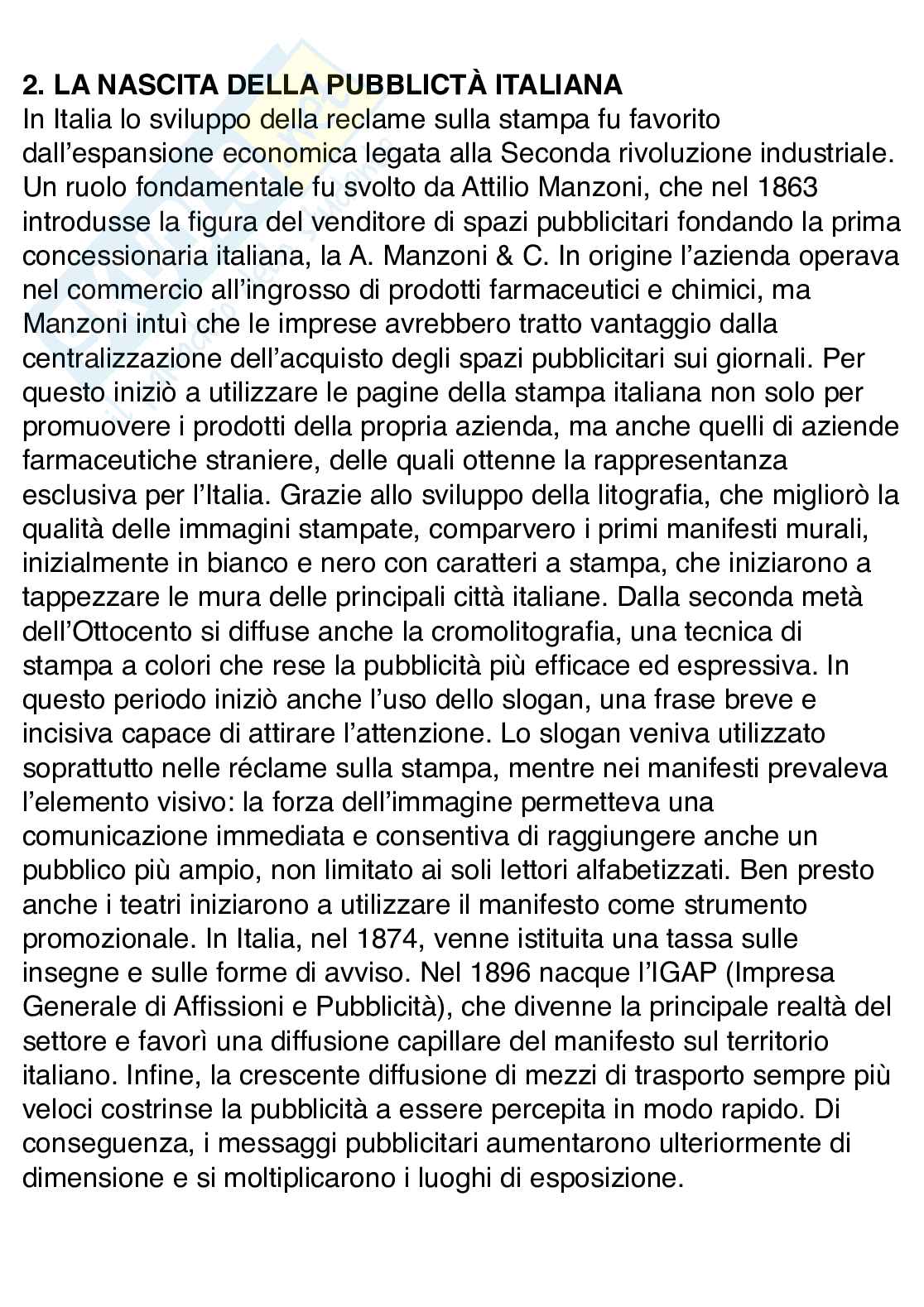 Storia della pubblicità  Pag. 16