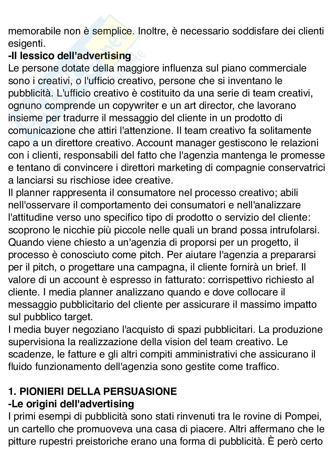 Storia della pubblicità  Pag. 2