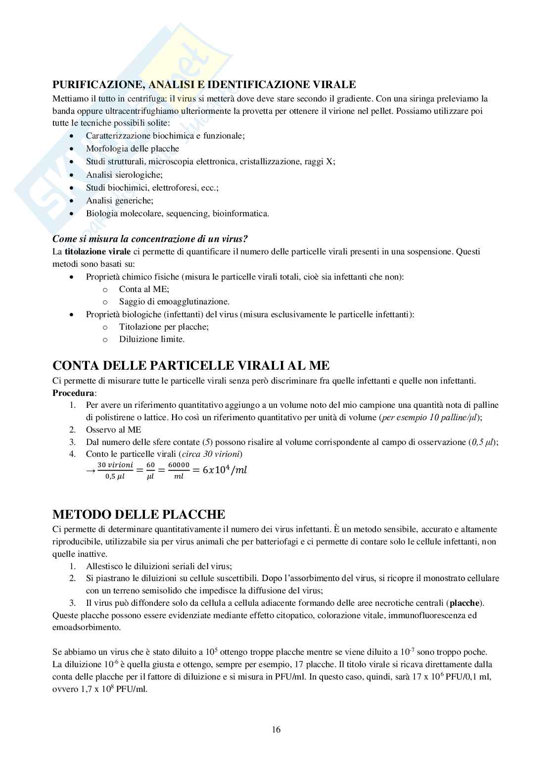 Appunti di Virologia generale Pag. 16