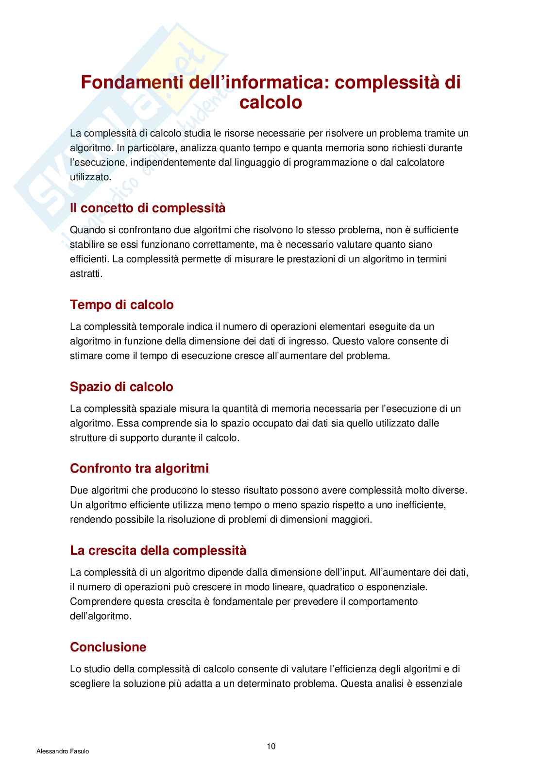 Appunti di Fondamenti di informatica Pag. 11