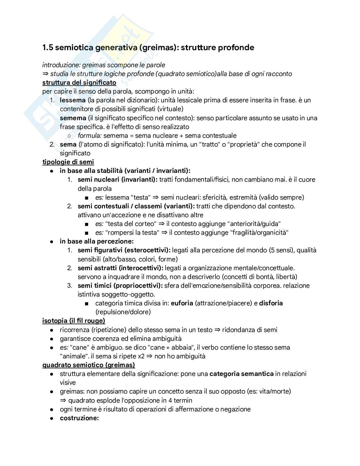 Preparazione completa con tutti gli elementi per l'esame scritto (semiotica - 2025/26) Pag. 6