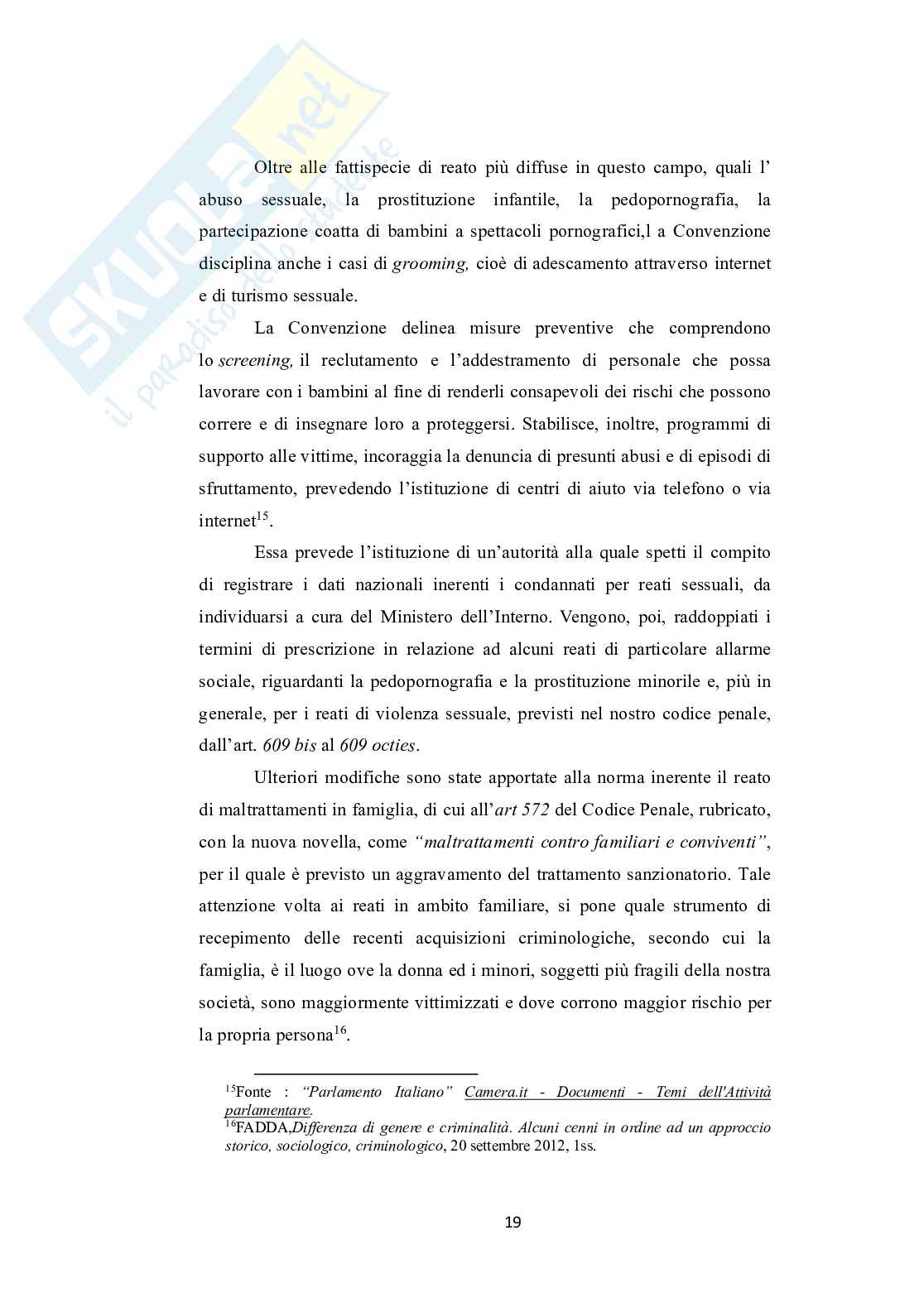 Tesi di laurea sulla  violenza sessuale di gruppo Pag. 21