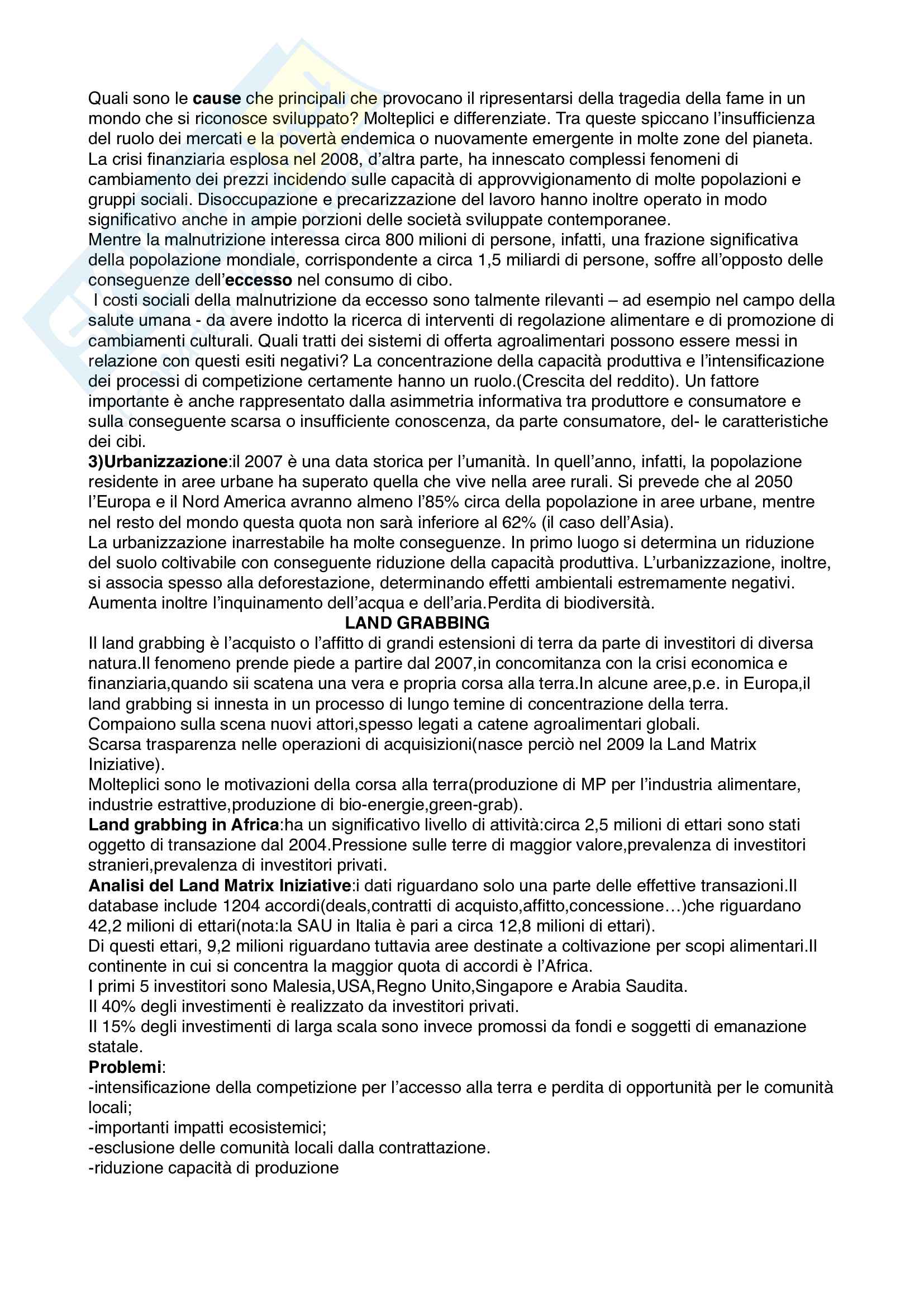 Riassunti Economia Agraria prof. Gaetano Martino Pag. 16