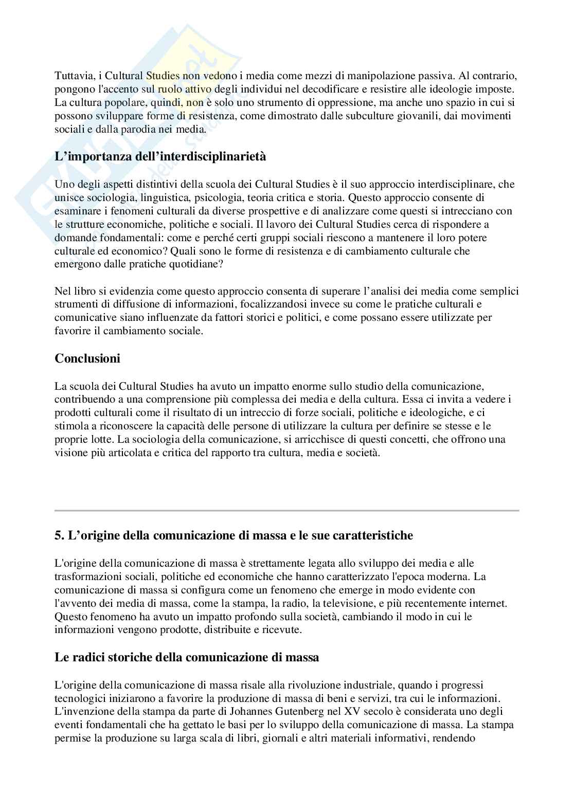 Domande e risposte esame di Sociologia della comunicazione Pag. 6