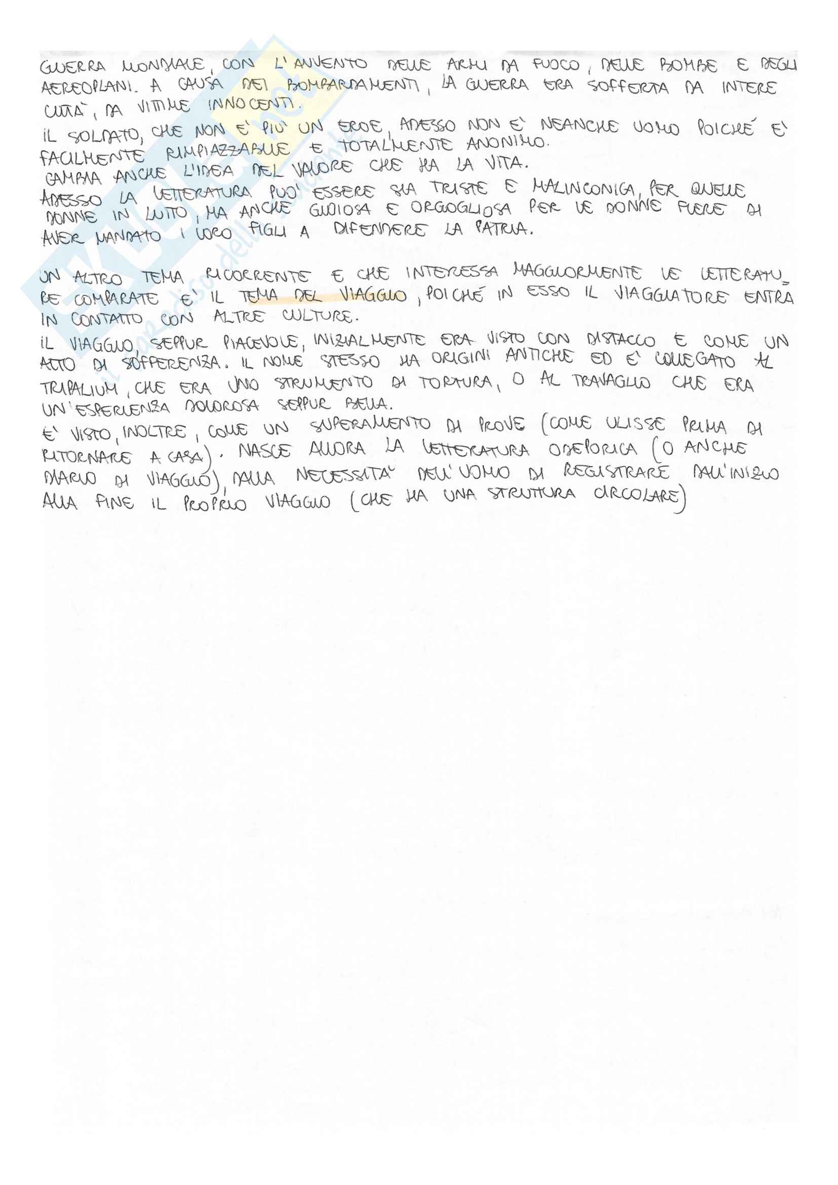 Schemini riassuntivi Letterature Comparate Pag. 6