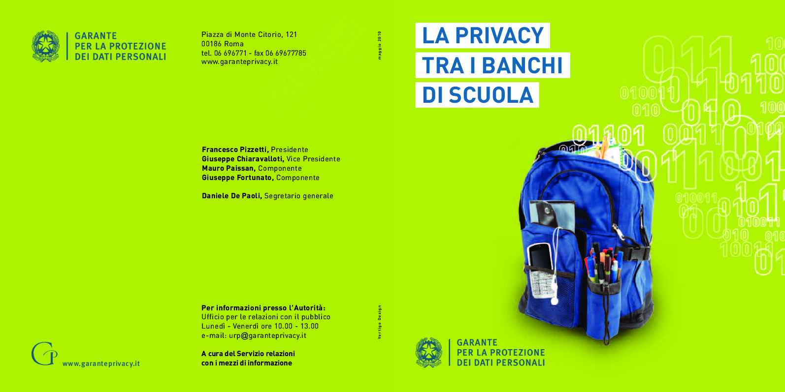 Vademecum La Privacy Tra I Banchi Di Scuola