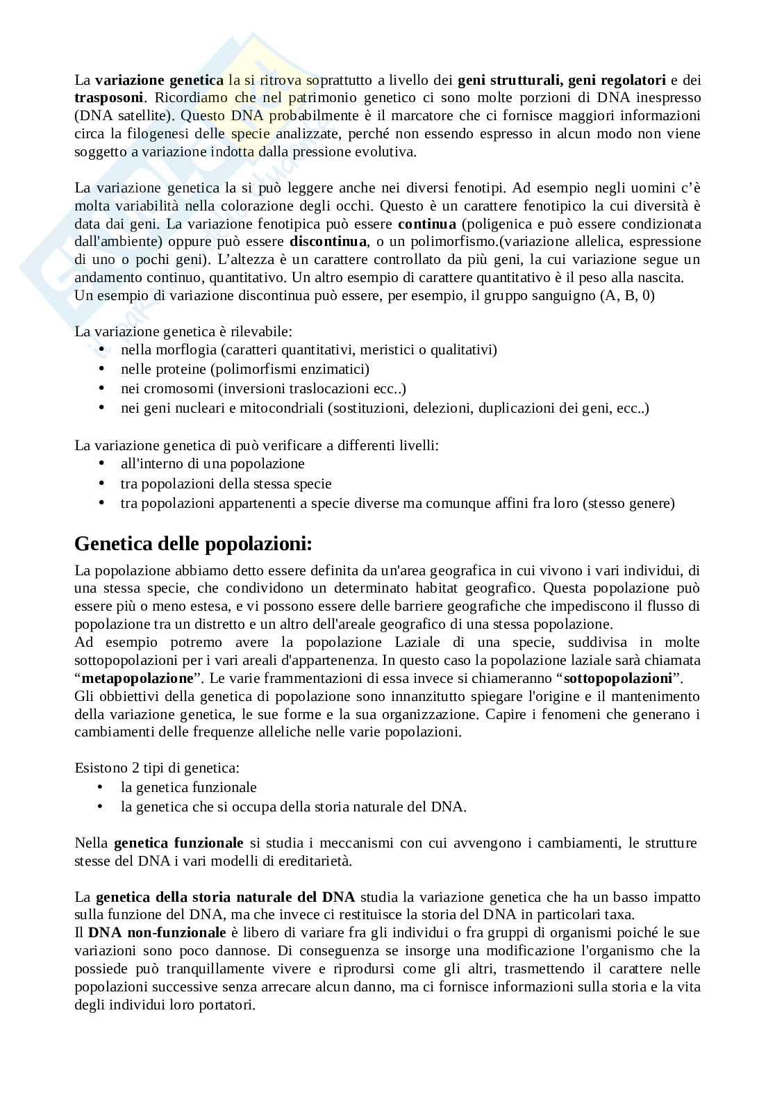 Appunti del corso di Zoologia Pag. 21