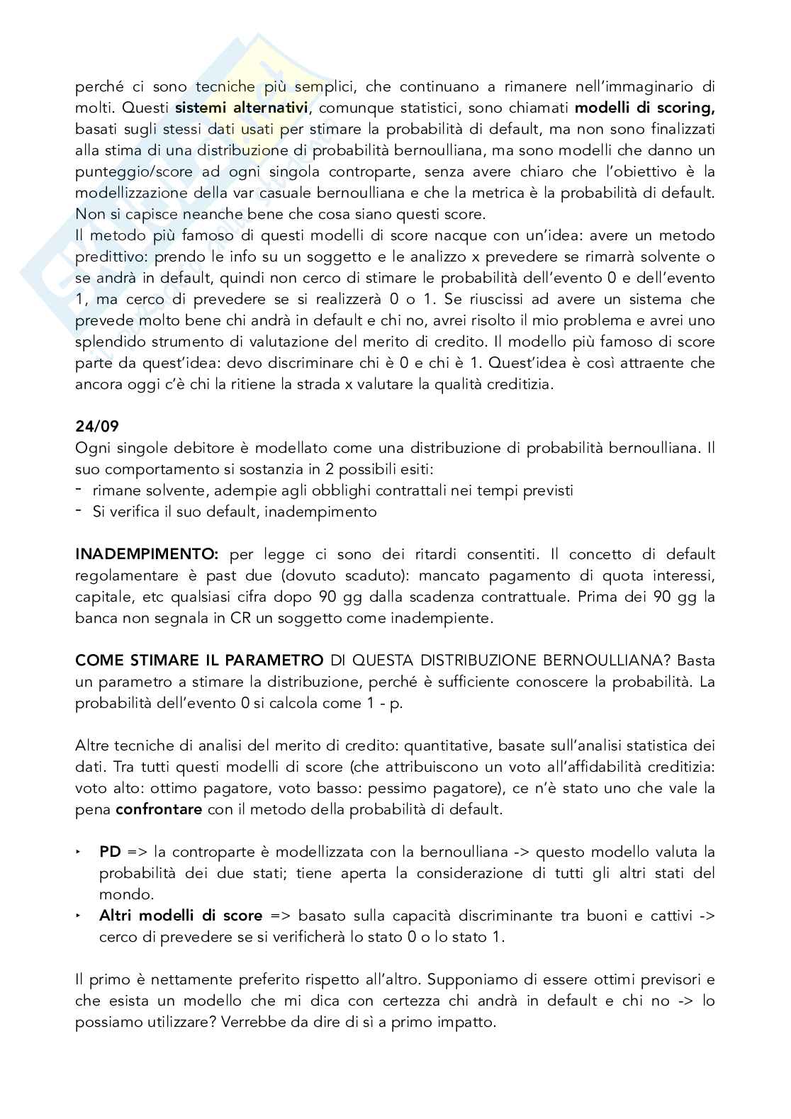 Appunti Misurazione del rischio + domande esame  Pag. 16