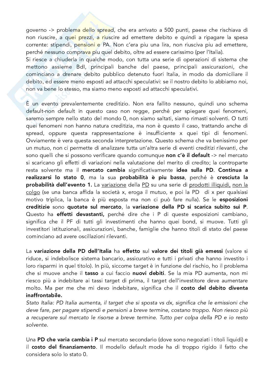Appunti Misurazione del rischio + domande esame  Pag. 46