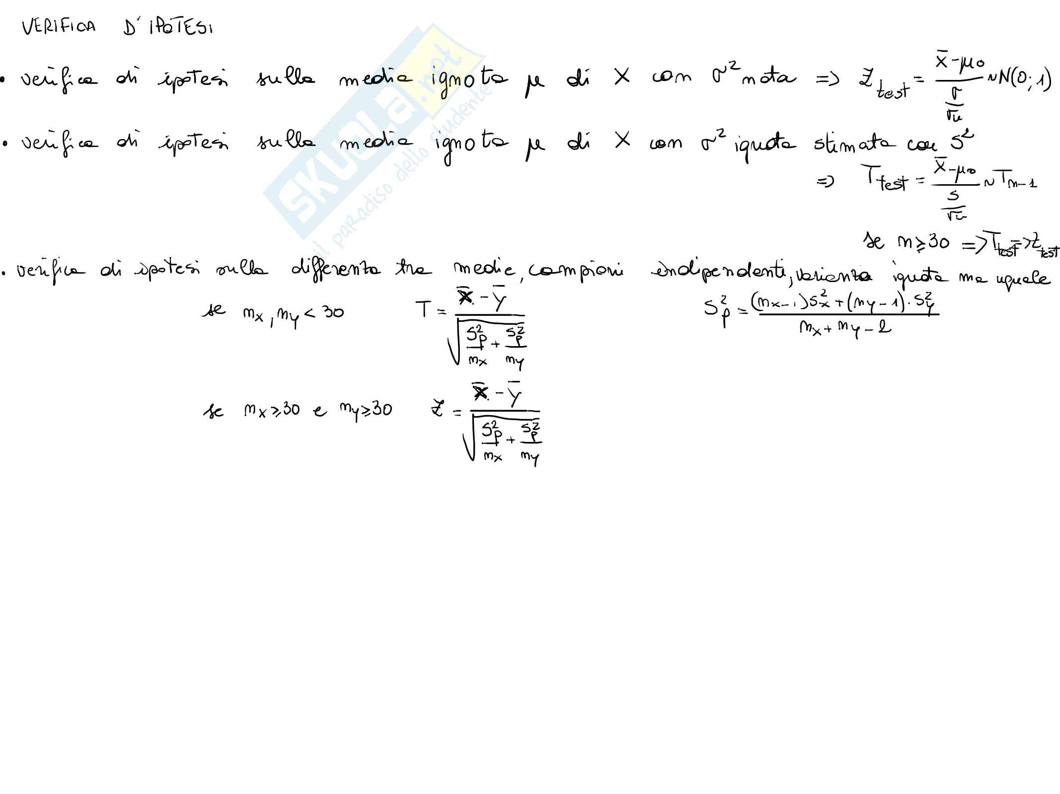 Esercitazione Statistica Pag. 1