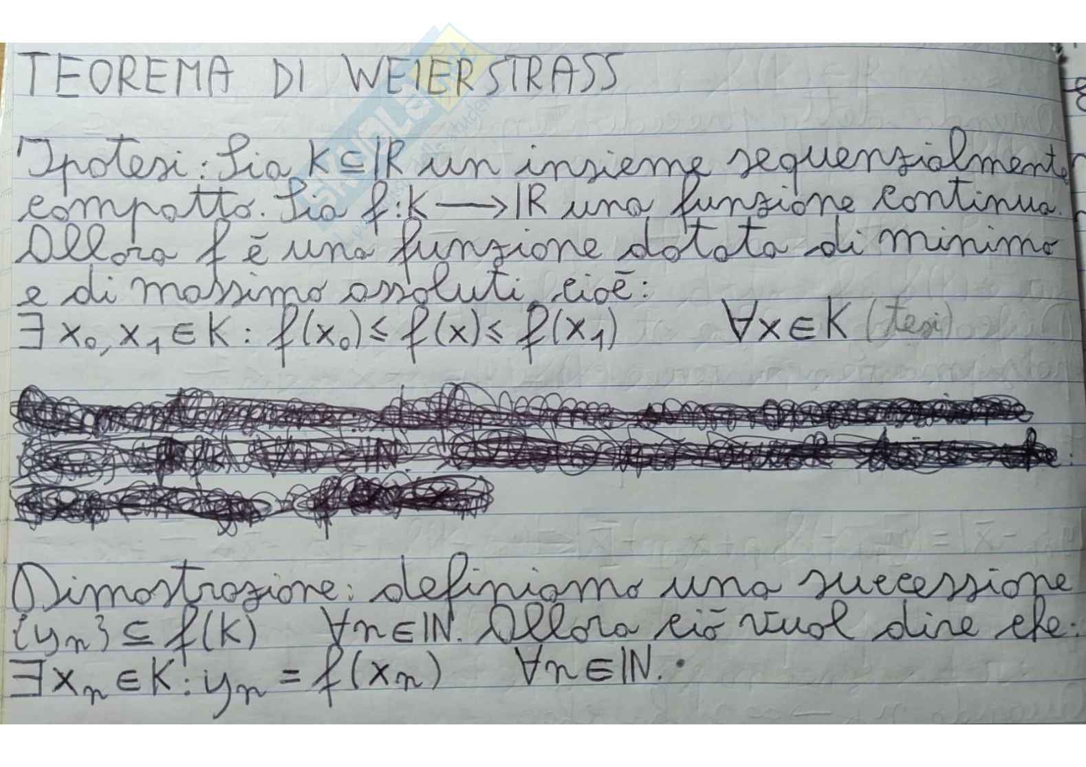 Teoremi sulle funzioni continue e insiemi sequenzialmente compatti Pag. 21