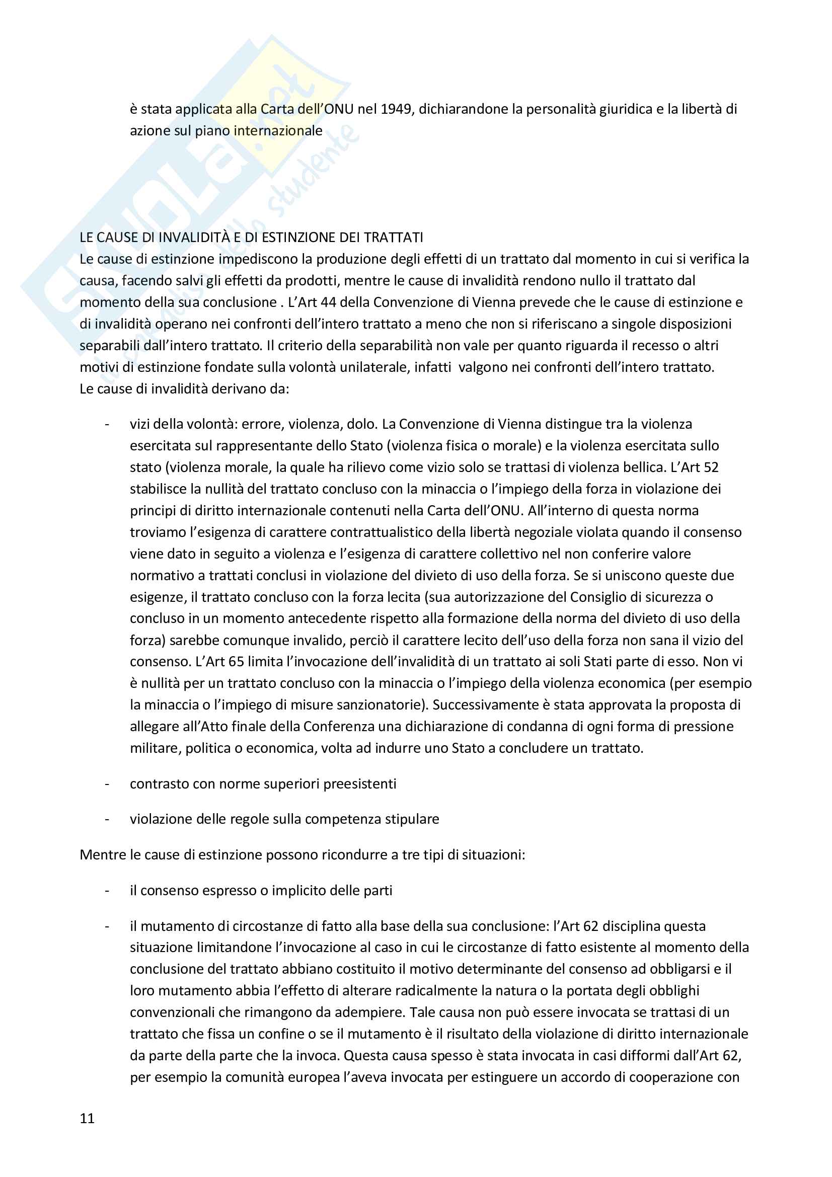 Riassunto esame Diritto Internazionale, prof. Gattini, libro consigliato Diritto Internazionale, Cannizzaro Pag. 21
