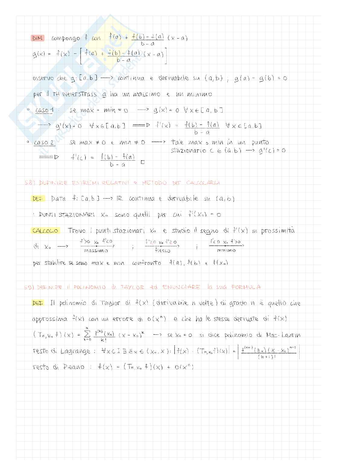 Appunti digitali scritti a mano di Analisi 1 Pag. 11