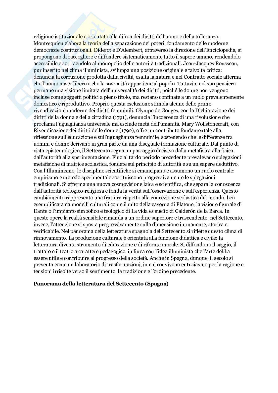 Letteratura spagnola  Pag. 6