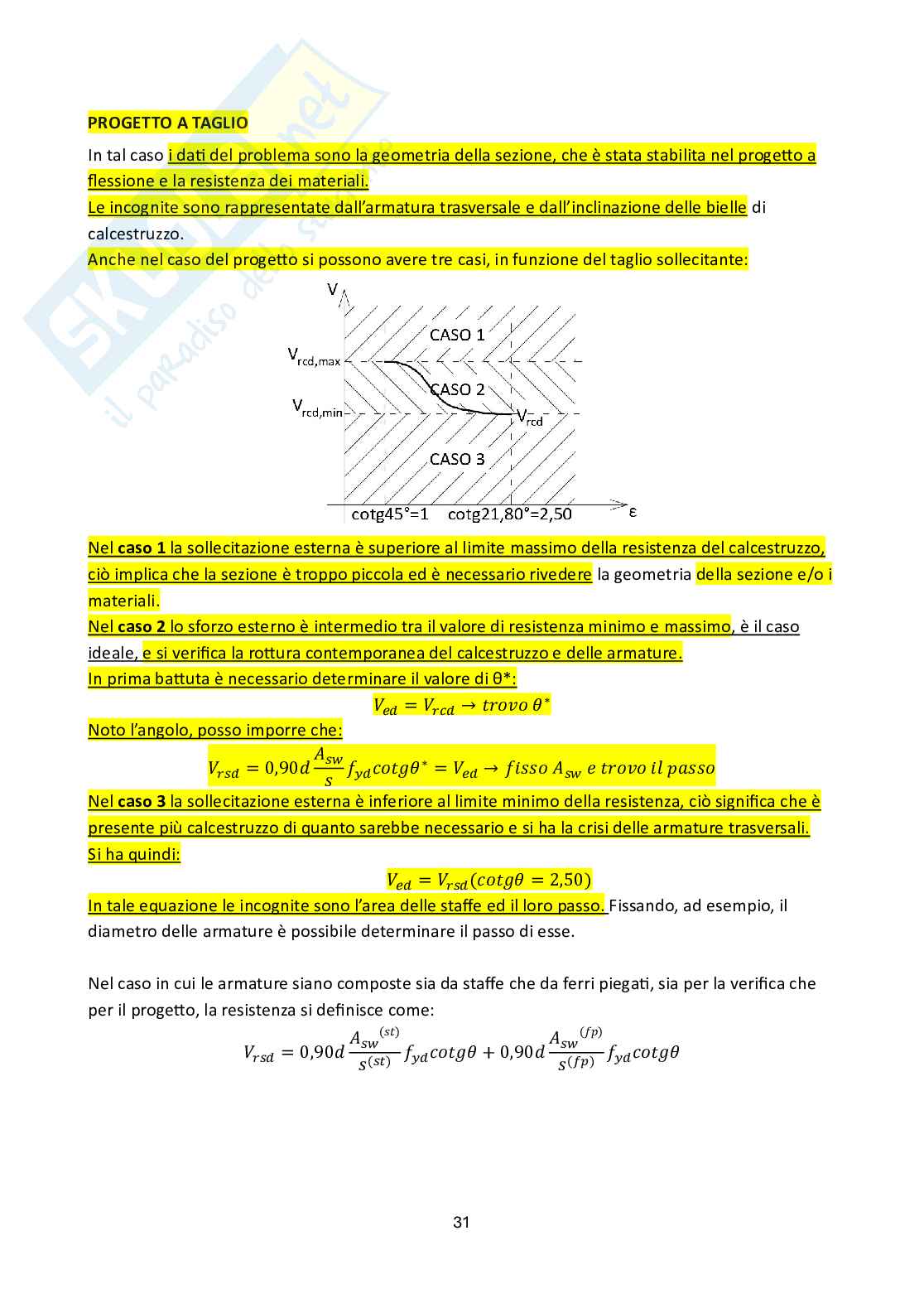 Tecnica delle costruzioni in ca e cap Pag. 31