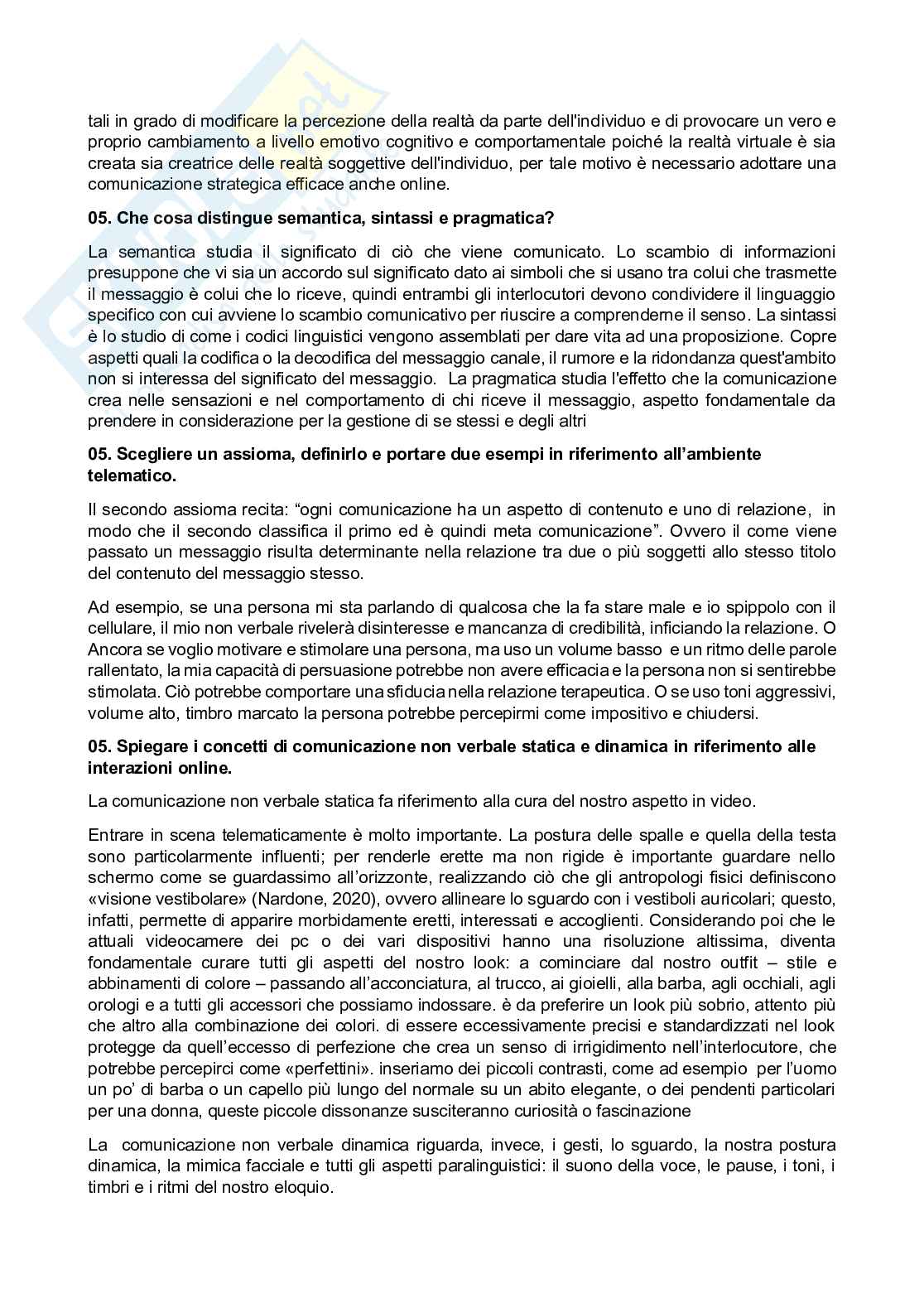 Psicologia della comunicazione strategica - Paniere compilato Pag. 61