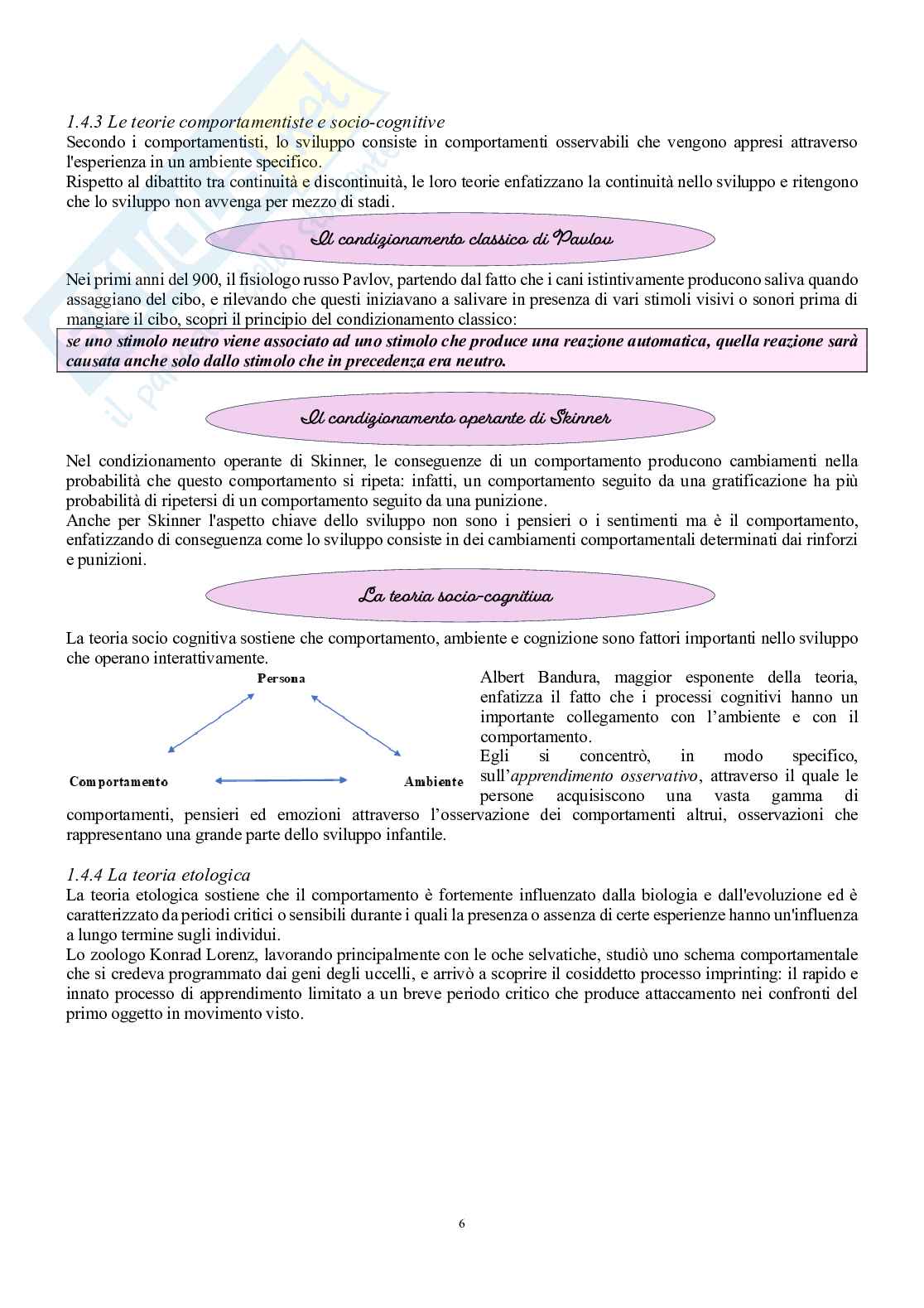 Psicologia dello sviluppo e dell’educazione  Pag. 6