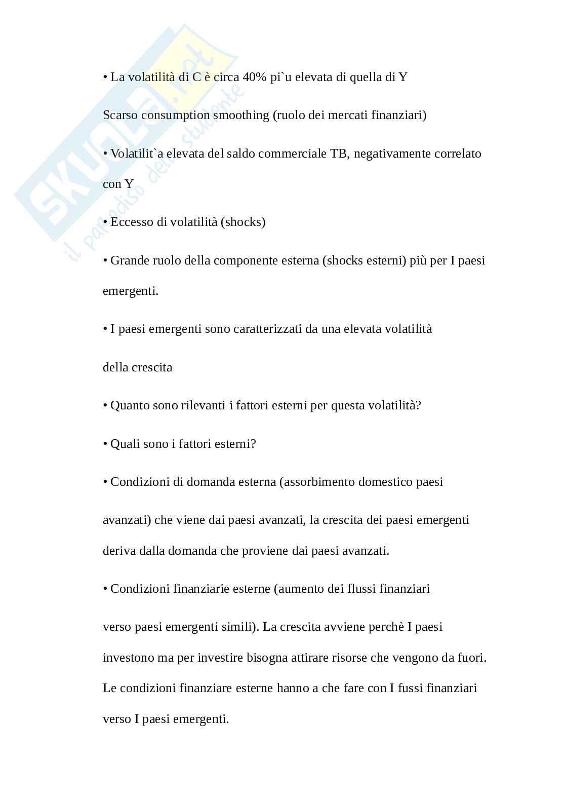 Economia dei mercati emergenti Pag. 16