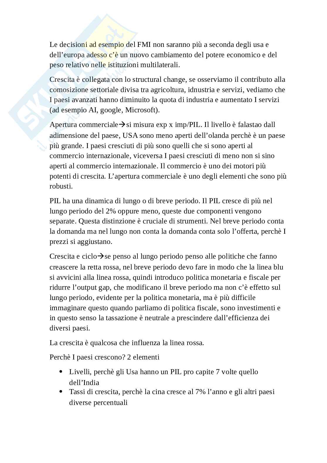 Economia dei mercati emergenti Pag. 2