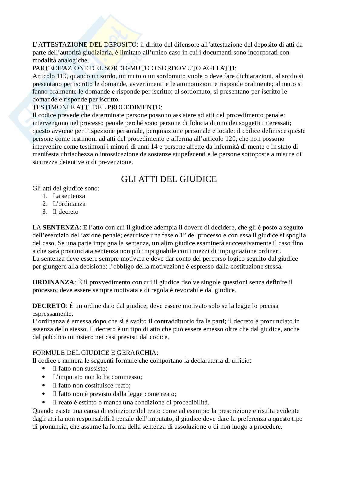 Diritto processuale penale  Pag. 31