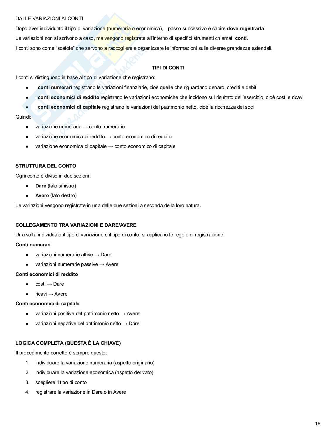 Metodologie e determinazioni quantitative d'azienda Pag. 16